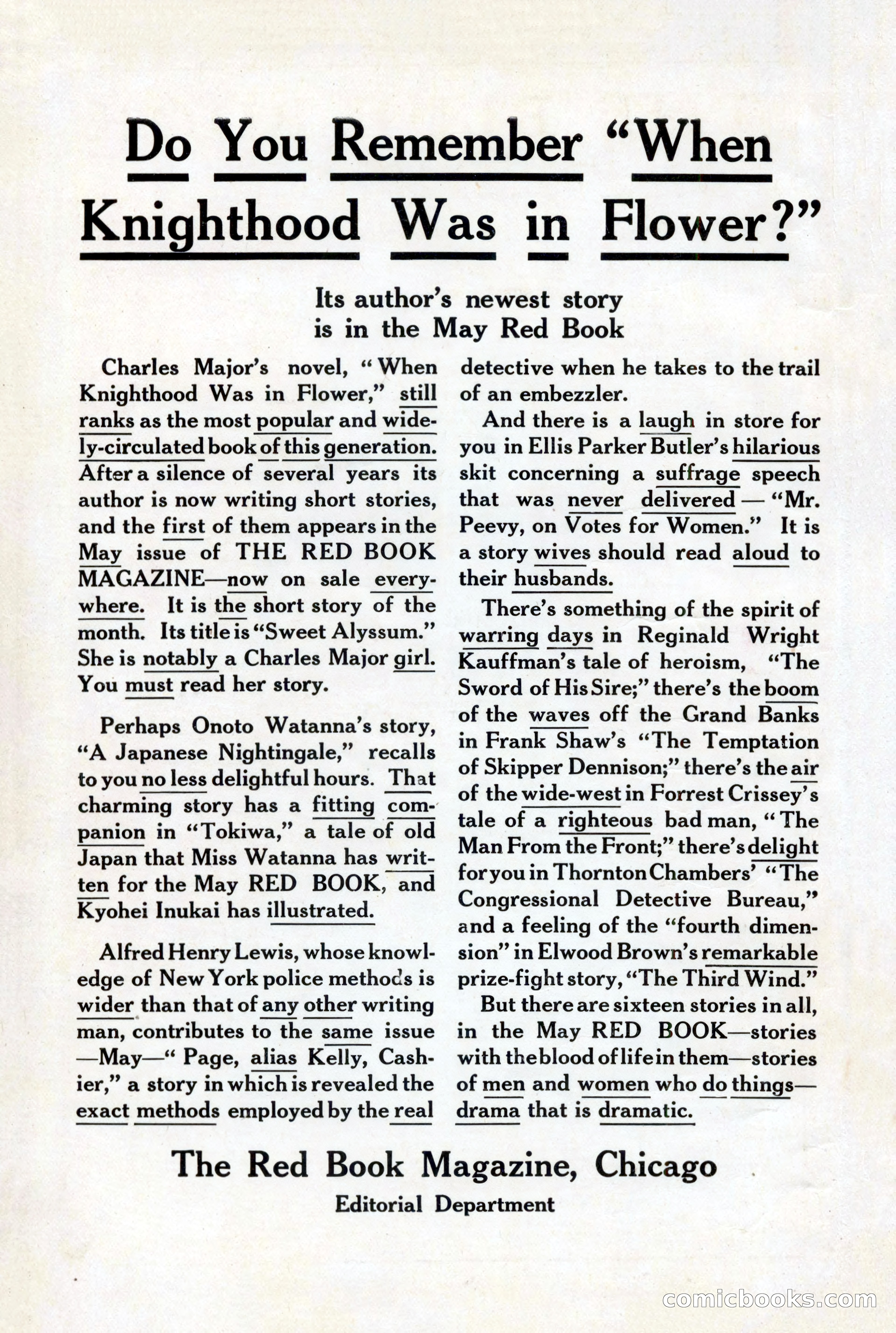 The Blue Book Magazine, June 1911 — page 4 of 246