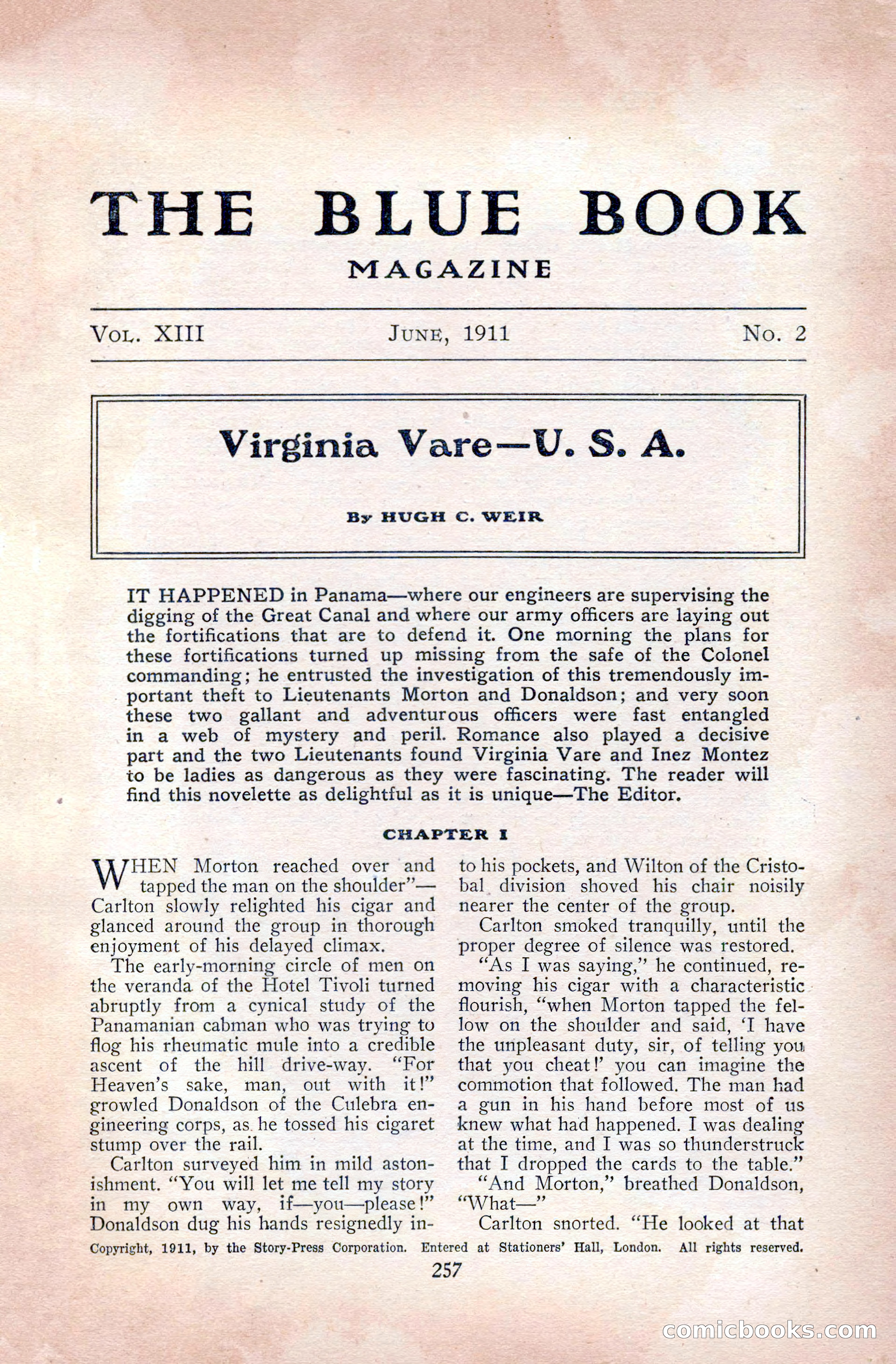 The Blue Book Magazine, June 1911 — page 37 of 246