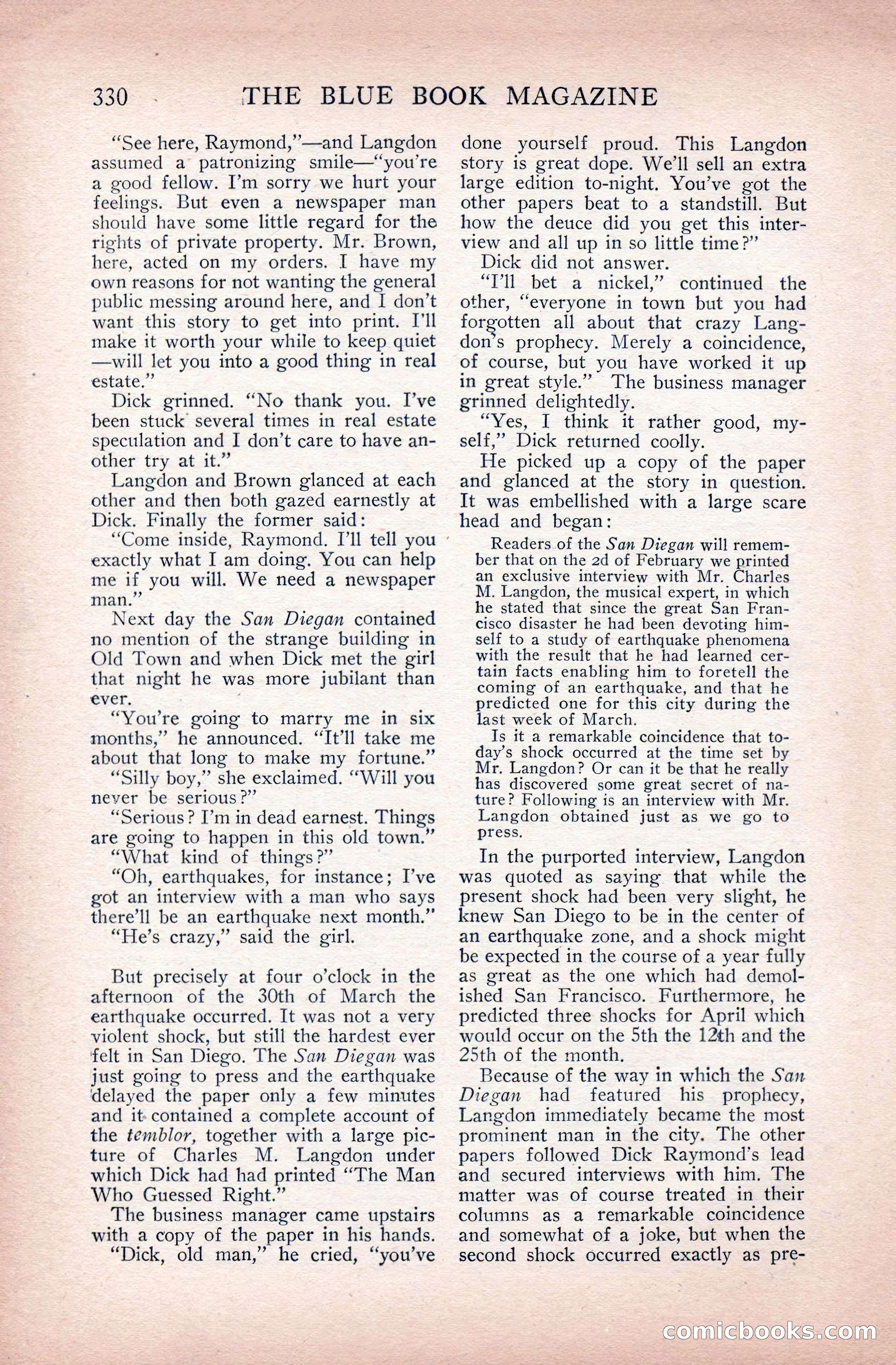 The Blue Book Magazine, June 1911 — page 110 of 246
