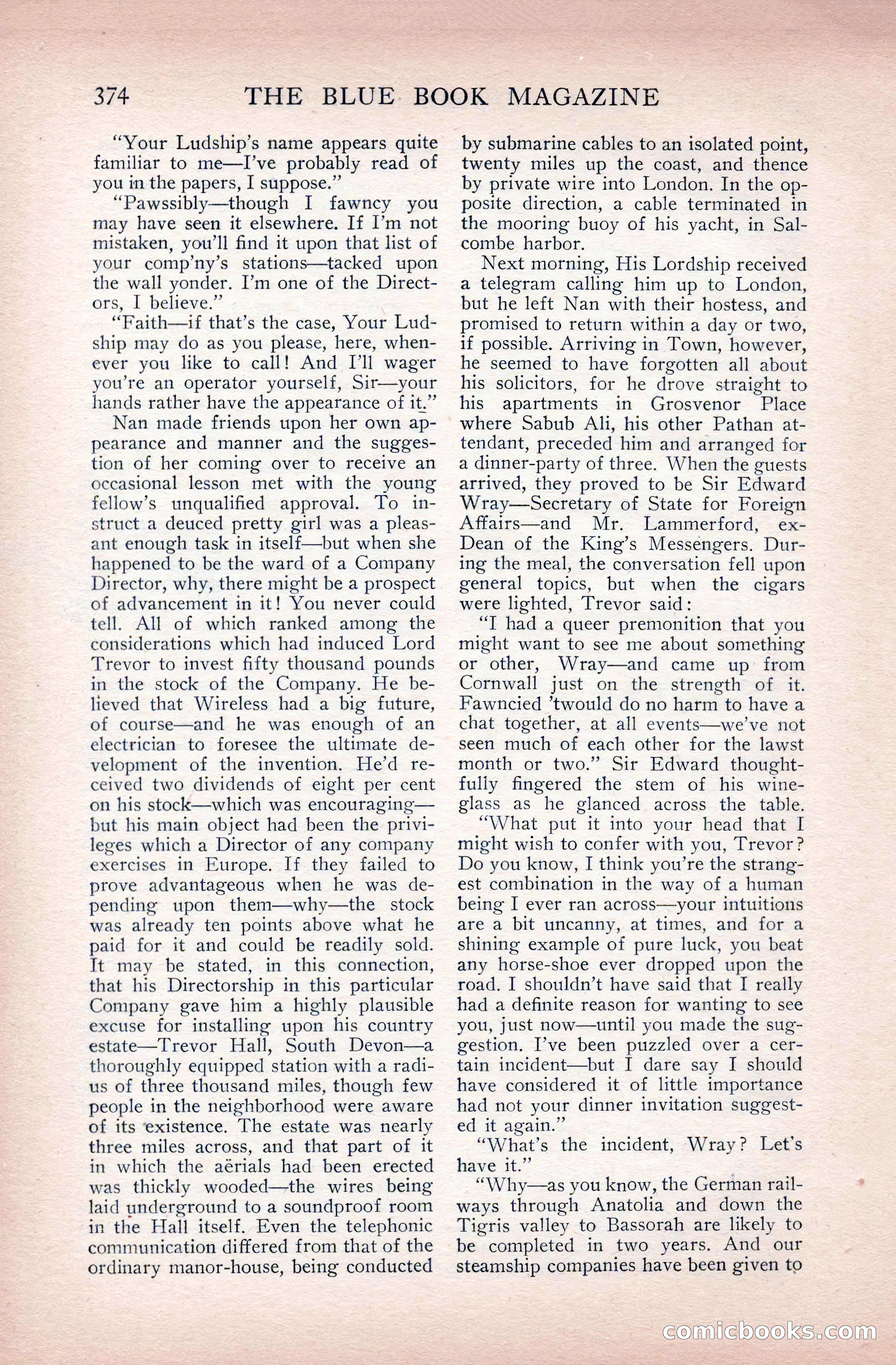 The Blue Book Magazine, June 1911 — page 154 of 246
