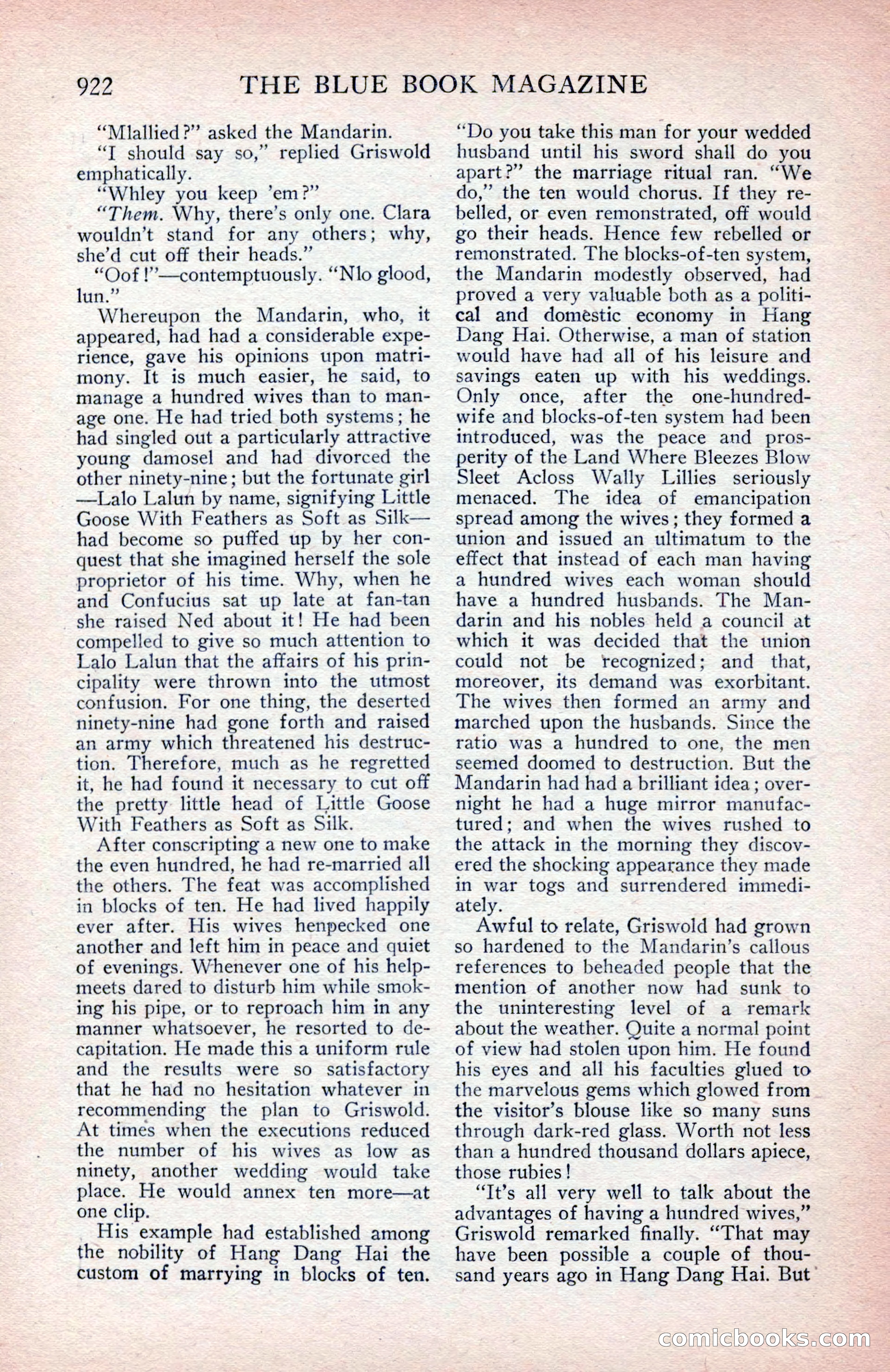The Blue Book Magazine, March 1914 — page 92 of 222