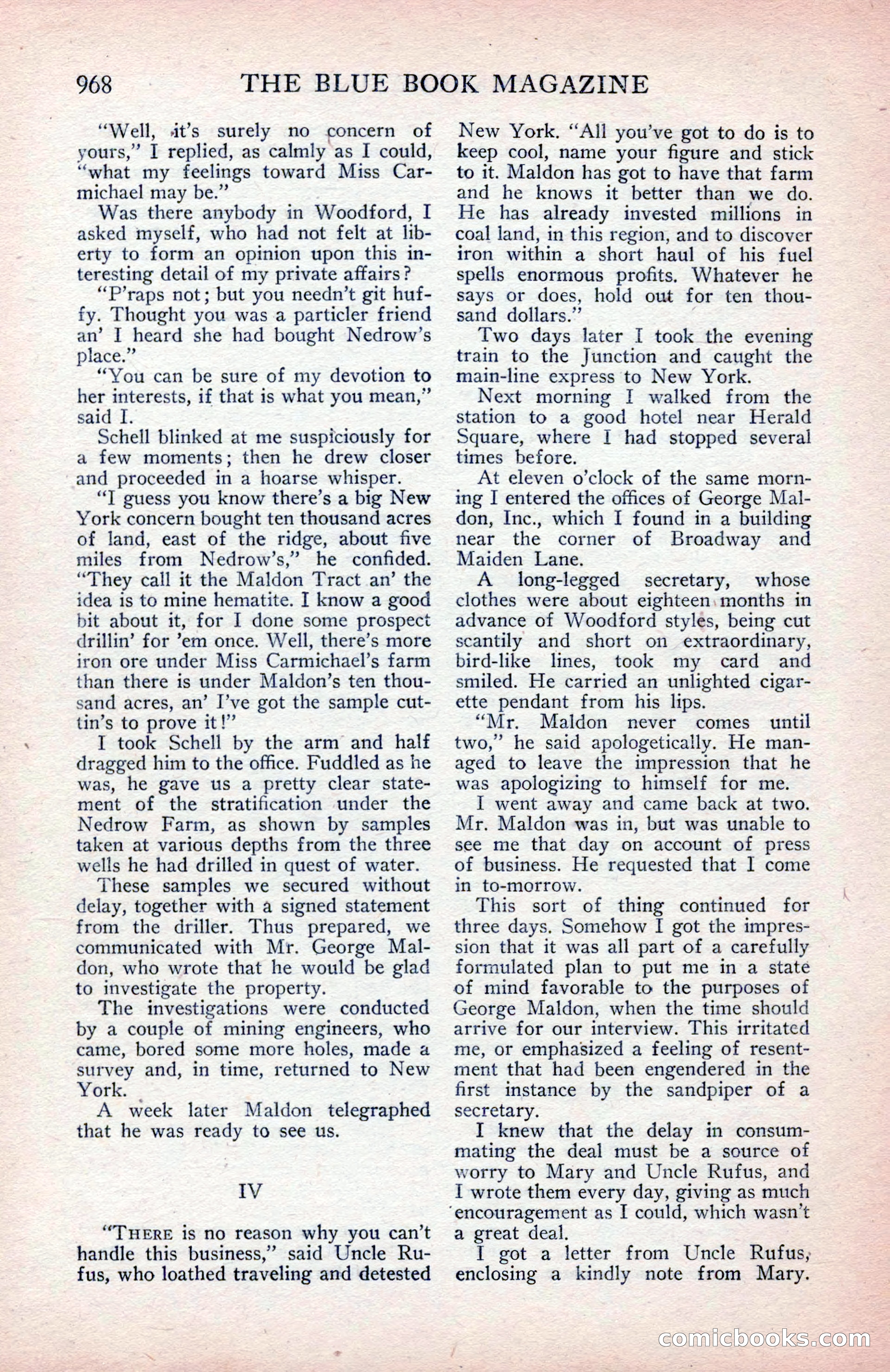 The Blue Book Magazine, March 1914 — page 138 of 222