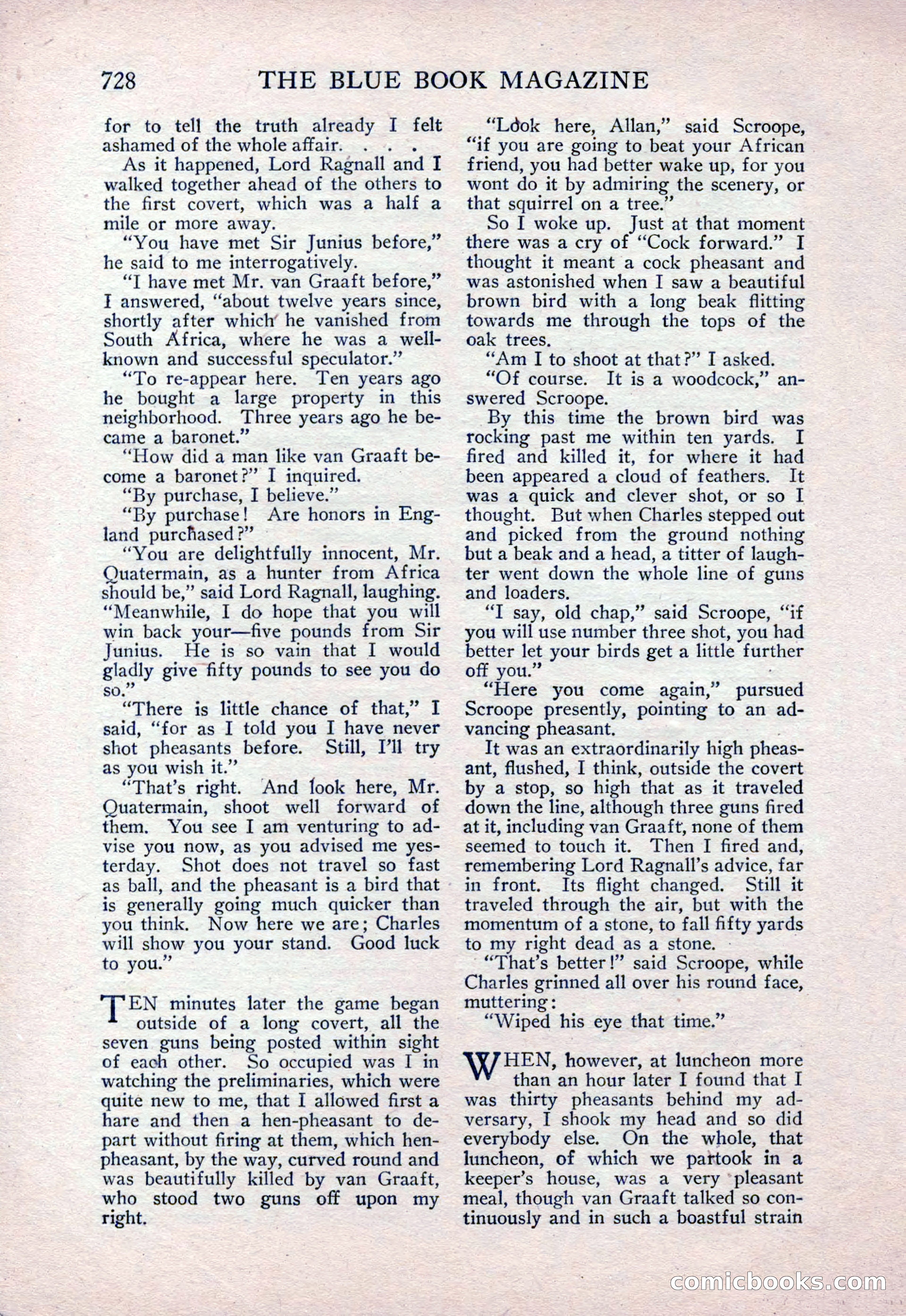 The Blue Book Magazine, February 1915 — page 12 of 246