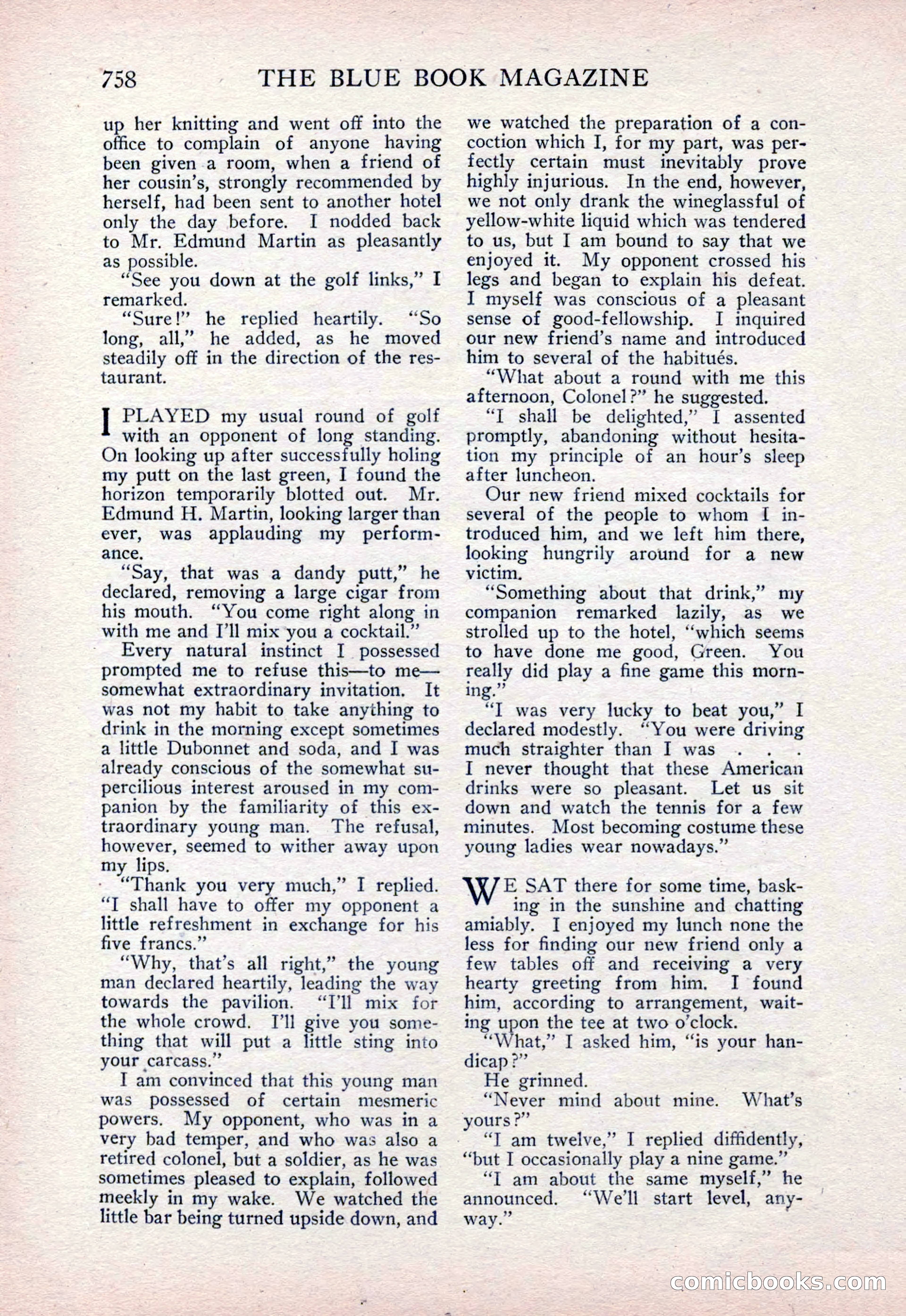 The Blue Book Magazine, February 1915 — page 42 of 246