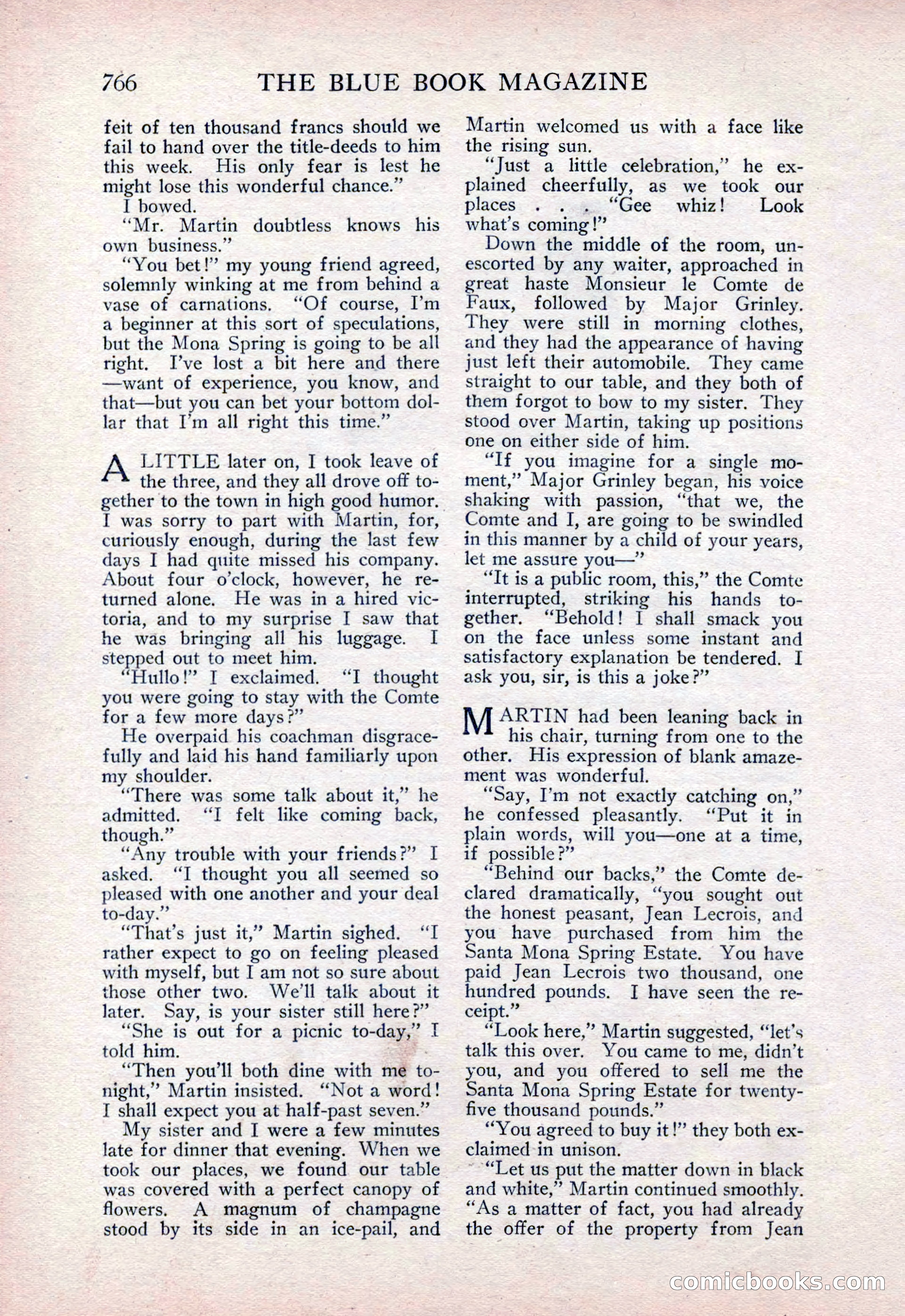 The Blue Book Magazine, February 1915 — page 50 of 246