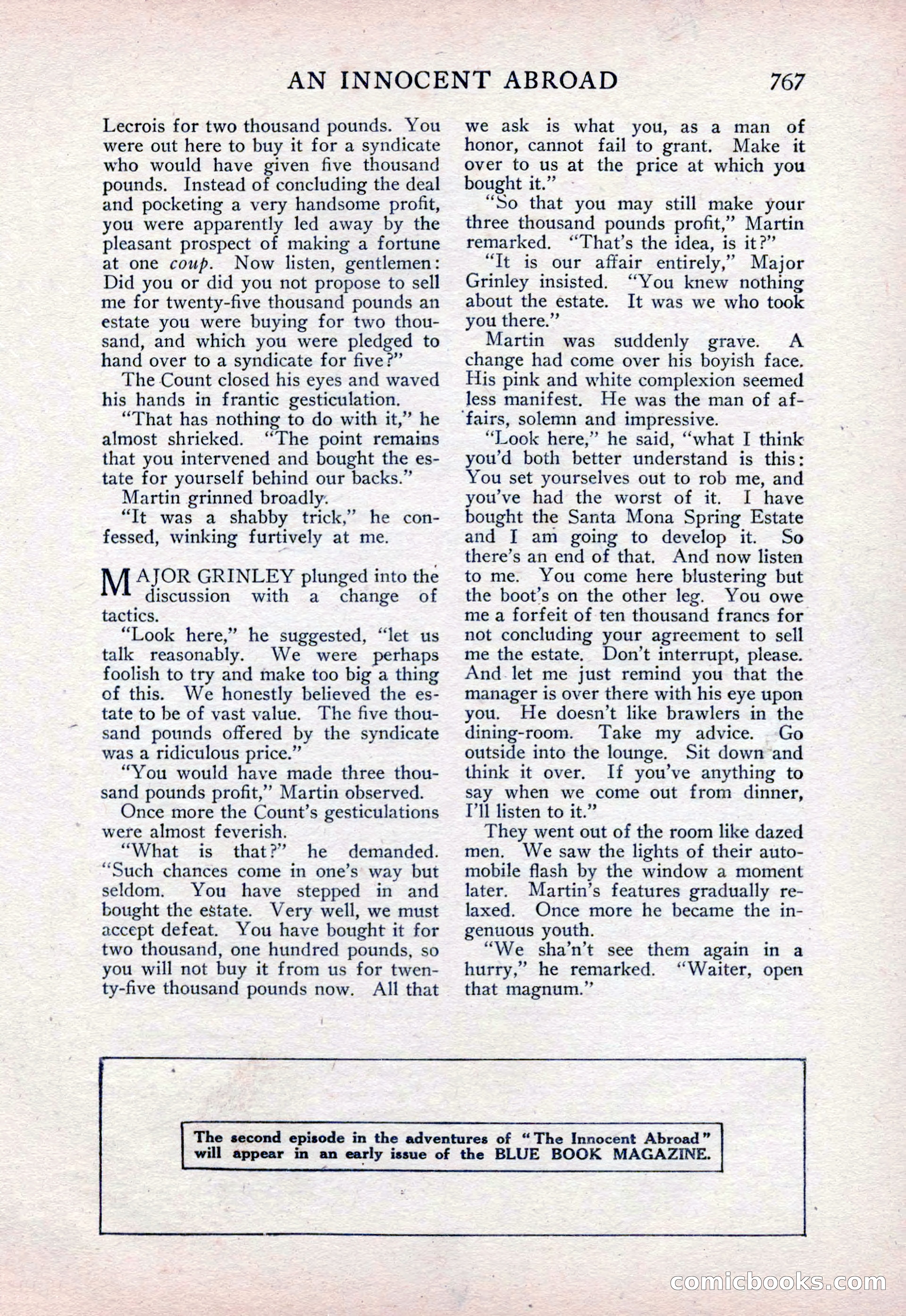 The Blue Book Magazine, February 1915 — page 51 of 246