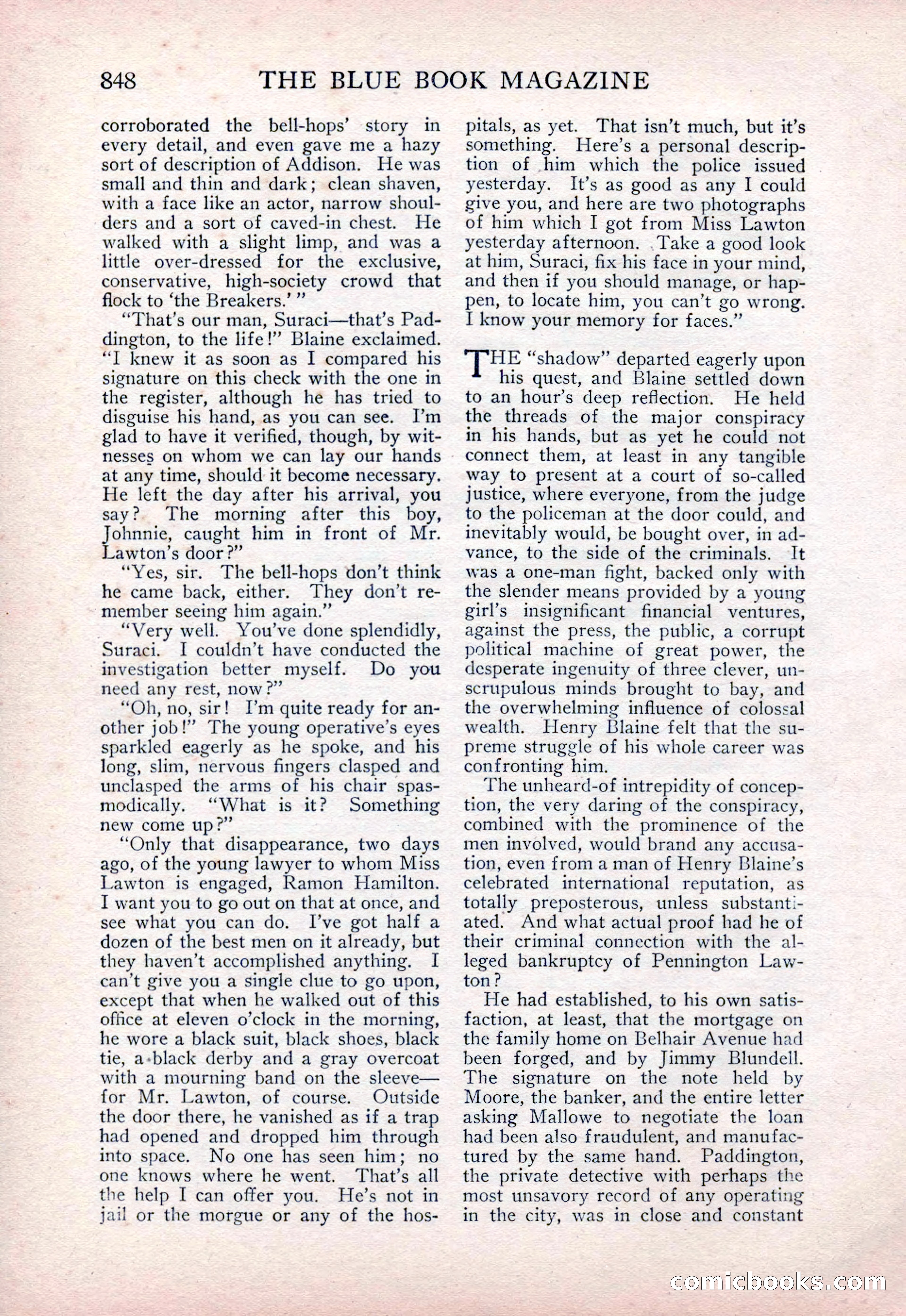 The Blue Book Magazine, February 1915 — page 132 of 246
