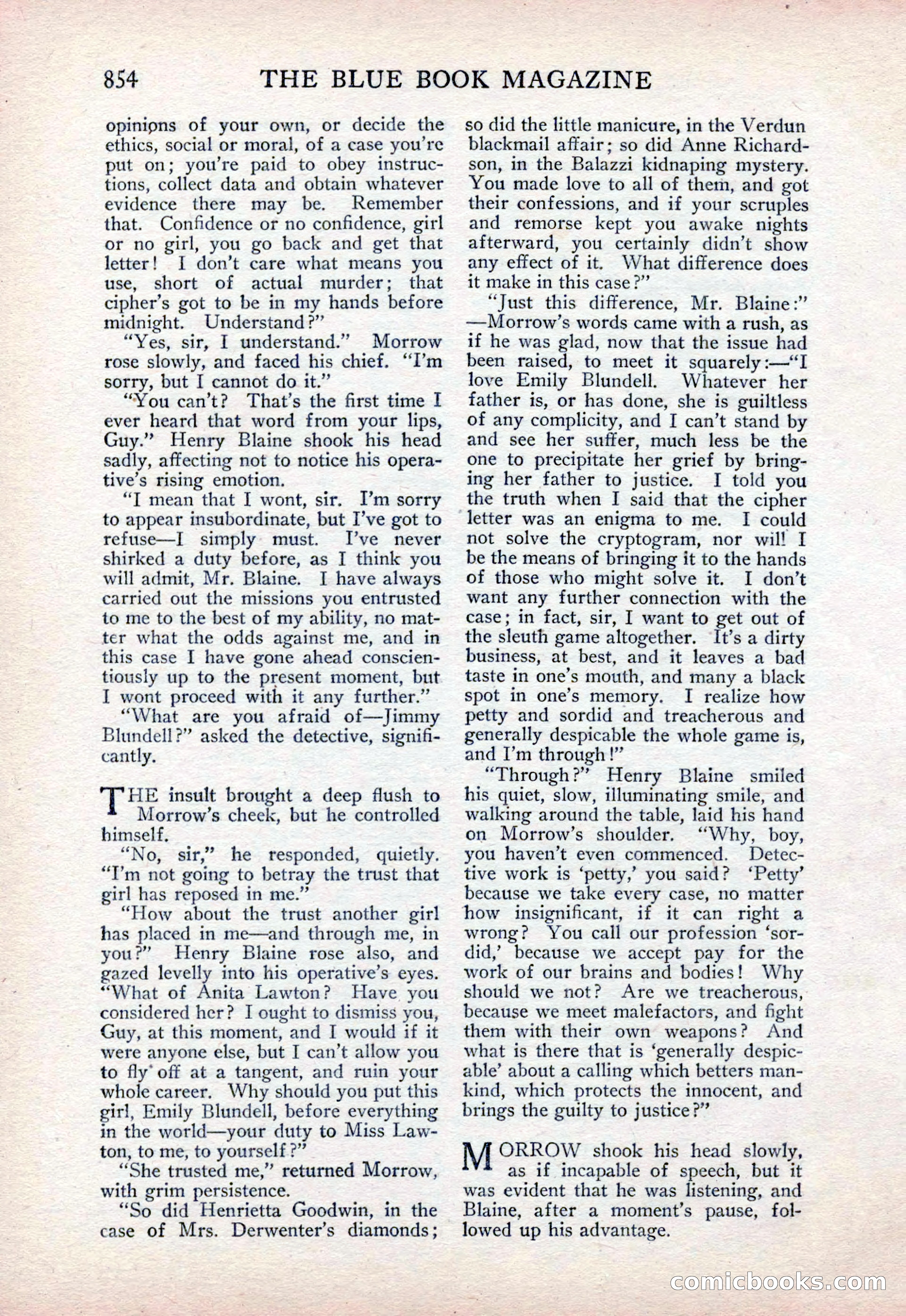 The Blue Book Magazine, February 1915 — page 138 of 246