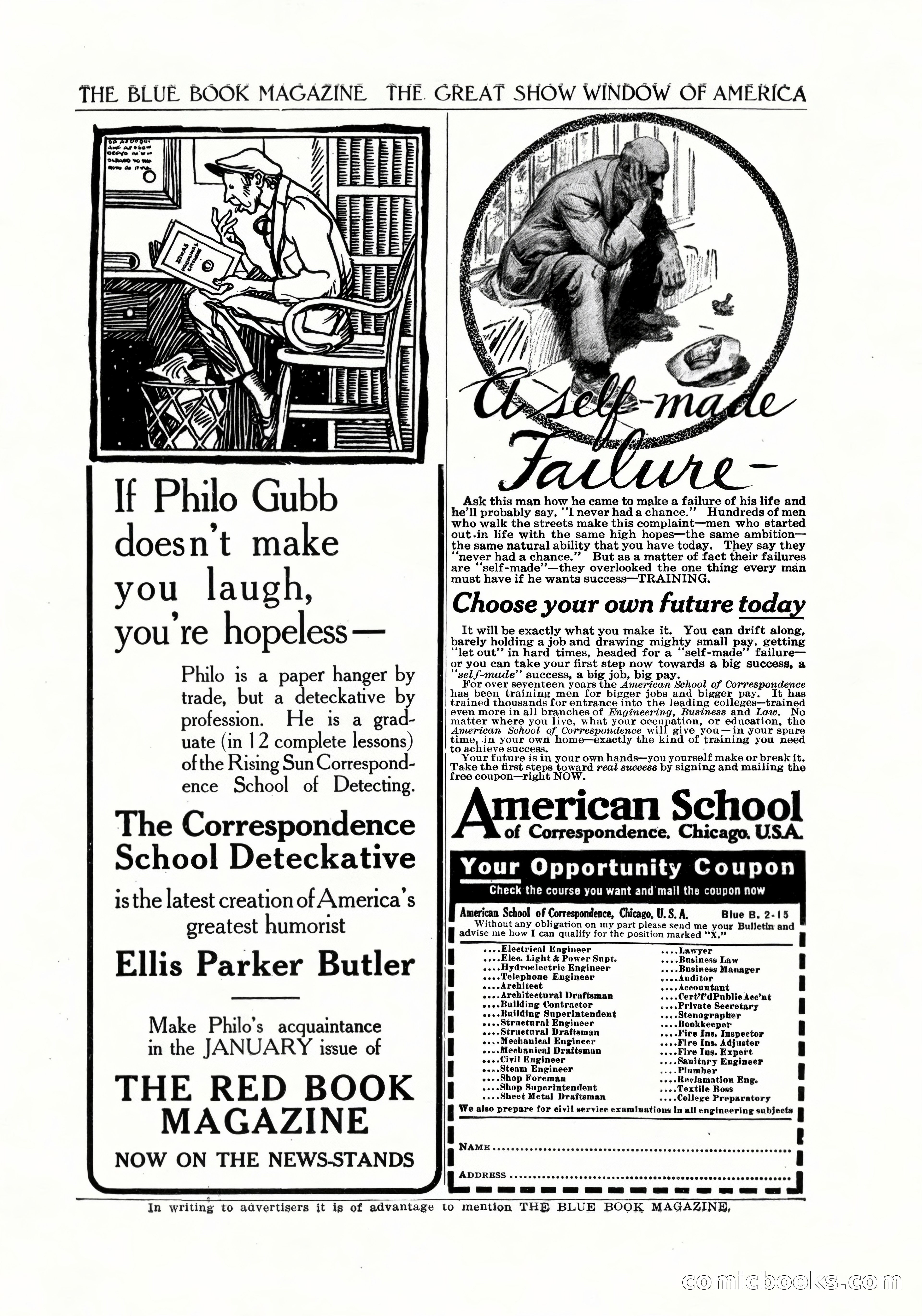 The Blue Book Magazine, February 1915 — page 245 of 246
