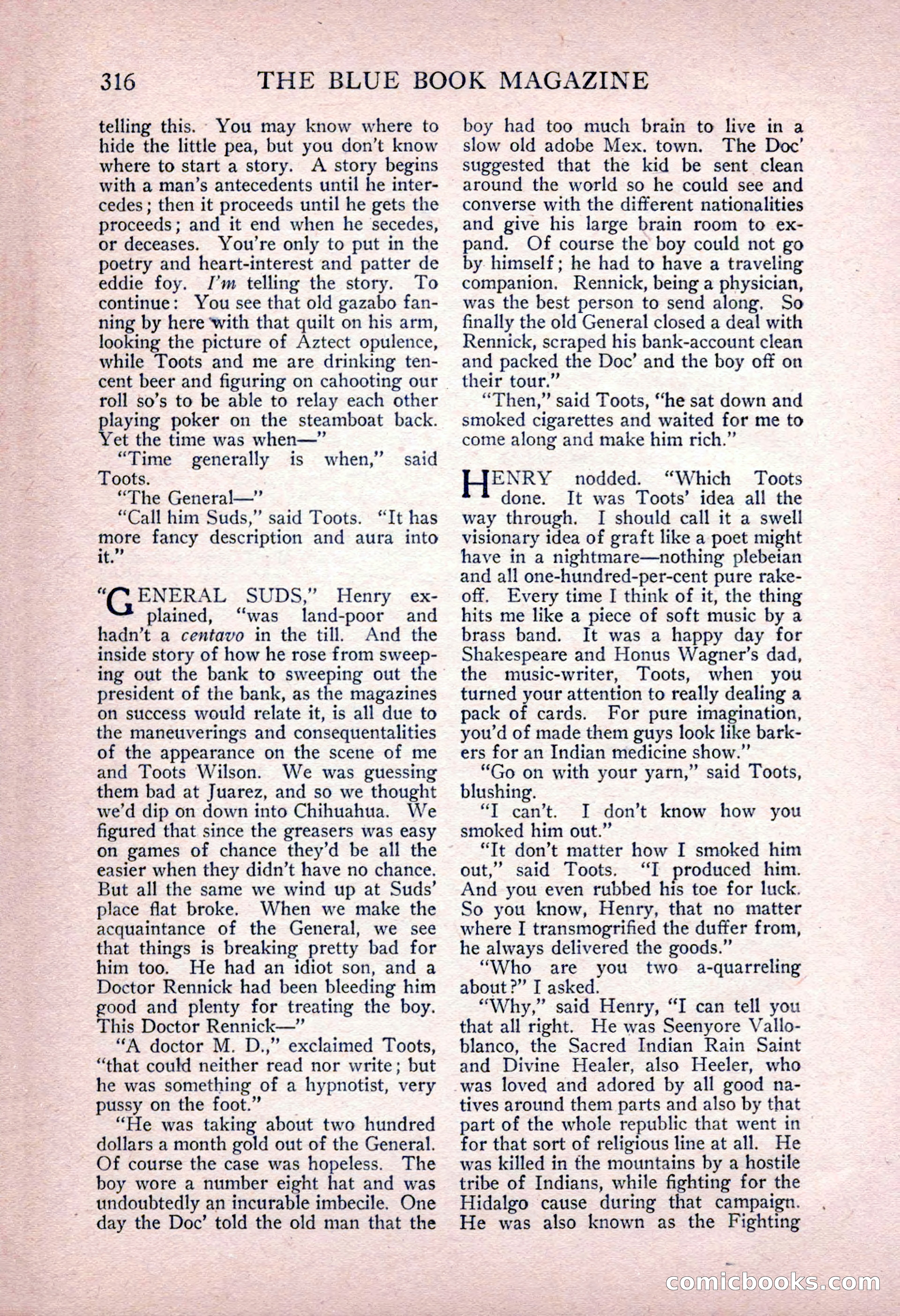 The Blue Book Magazine, June 1916 — page 80 of 262