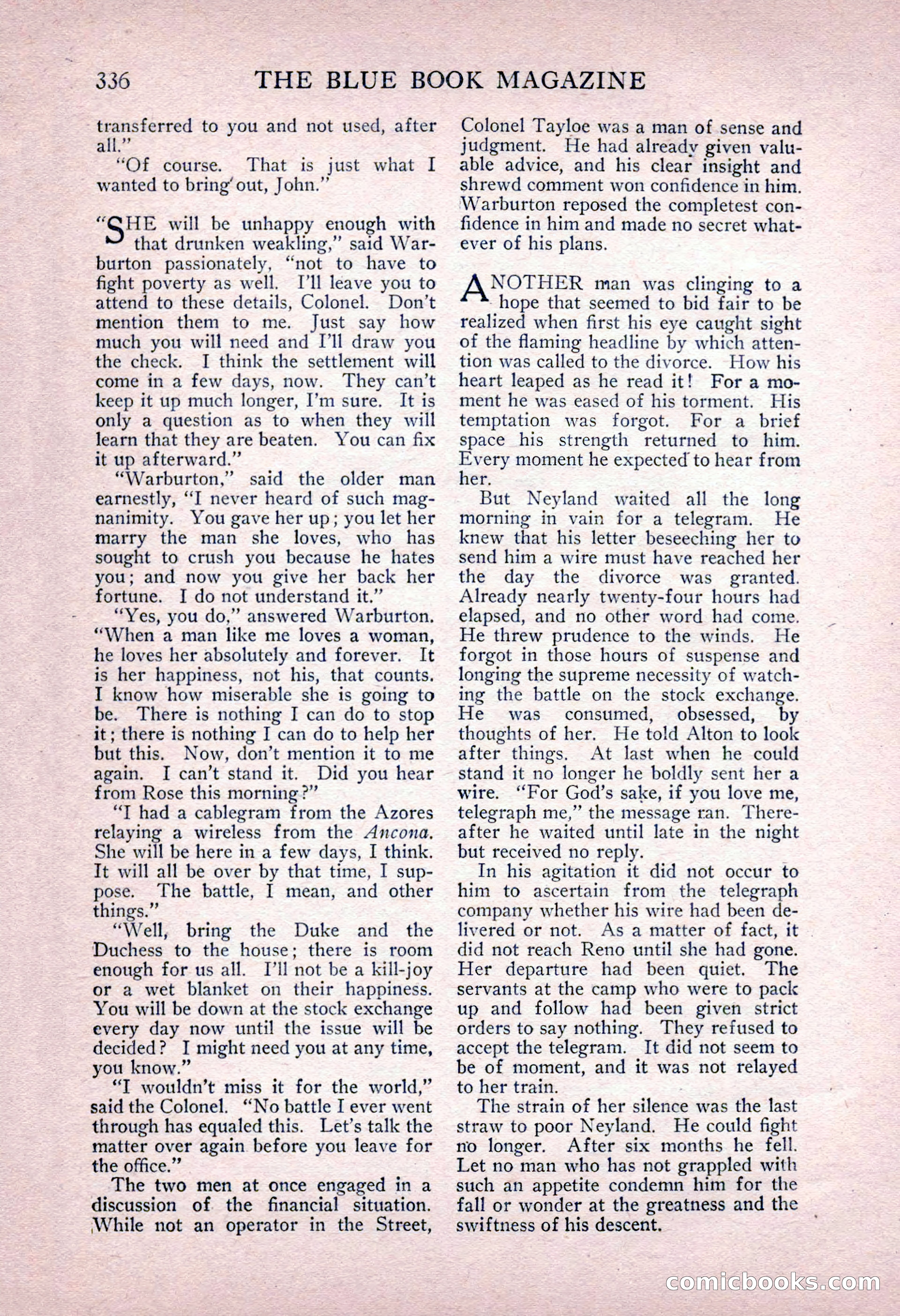 The Blue Book Magazine, June 1916 — page 100 of 262