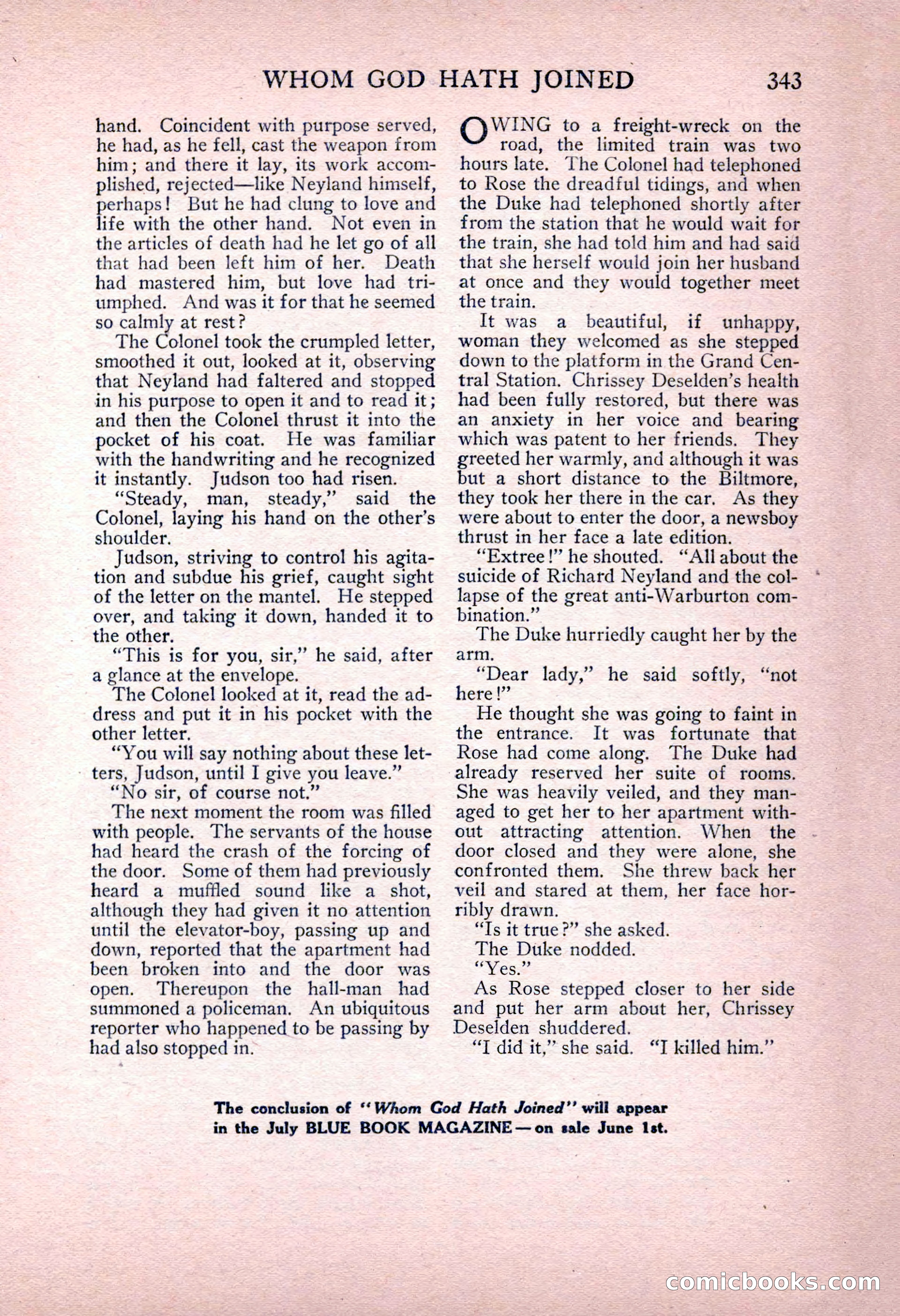 The Blue Book Magazine, June 1916 — page 107 of 262