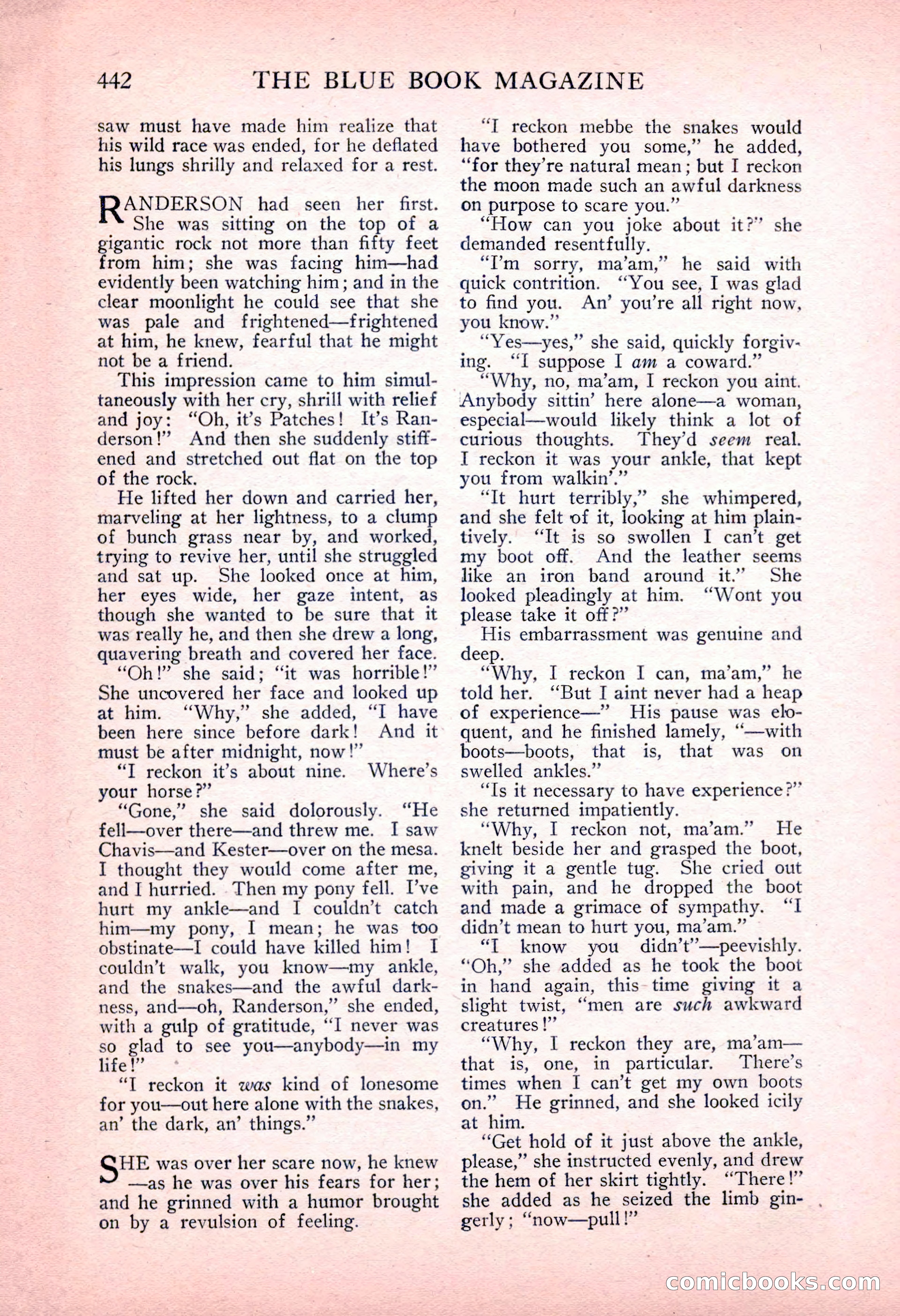 The Blue Book Magazine, June 1916 — page 206 of 262