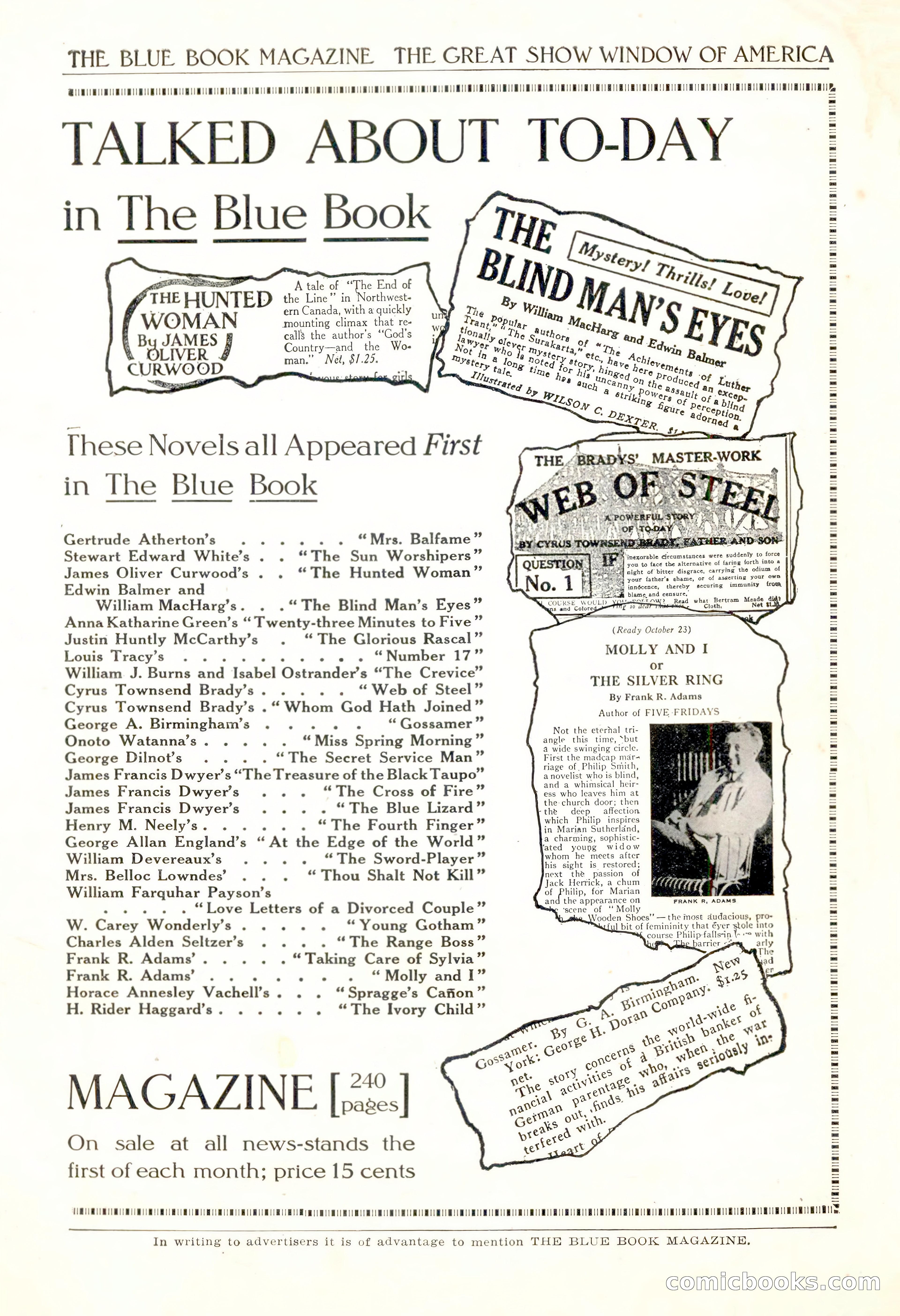 The Blue Book Magazine, June 1916 — page 259 of 262