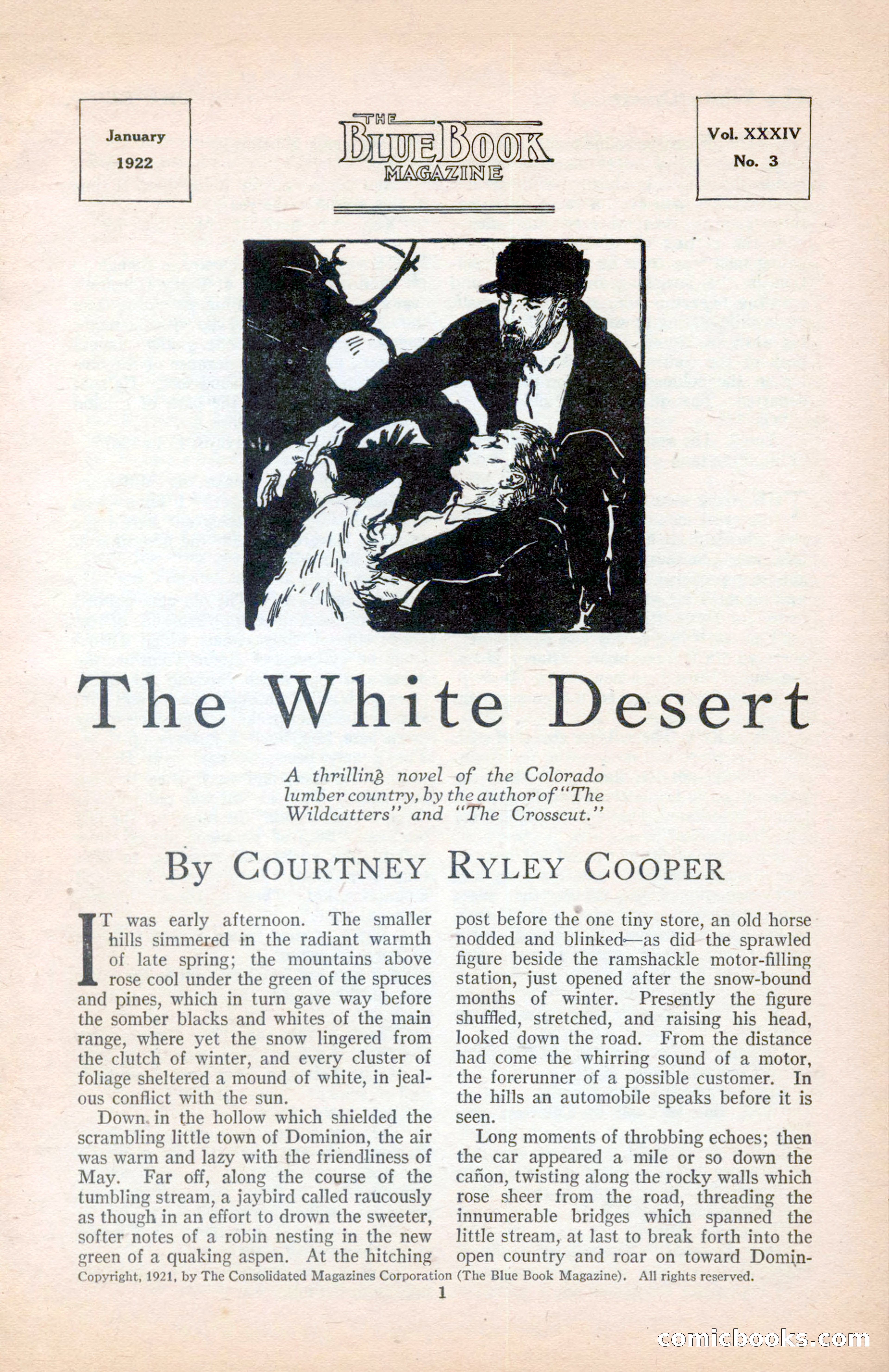 The Blue Book Magazine, January 1922 — page 7 of 208