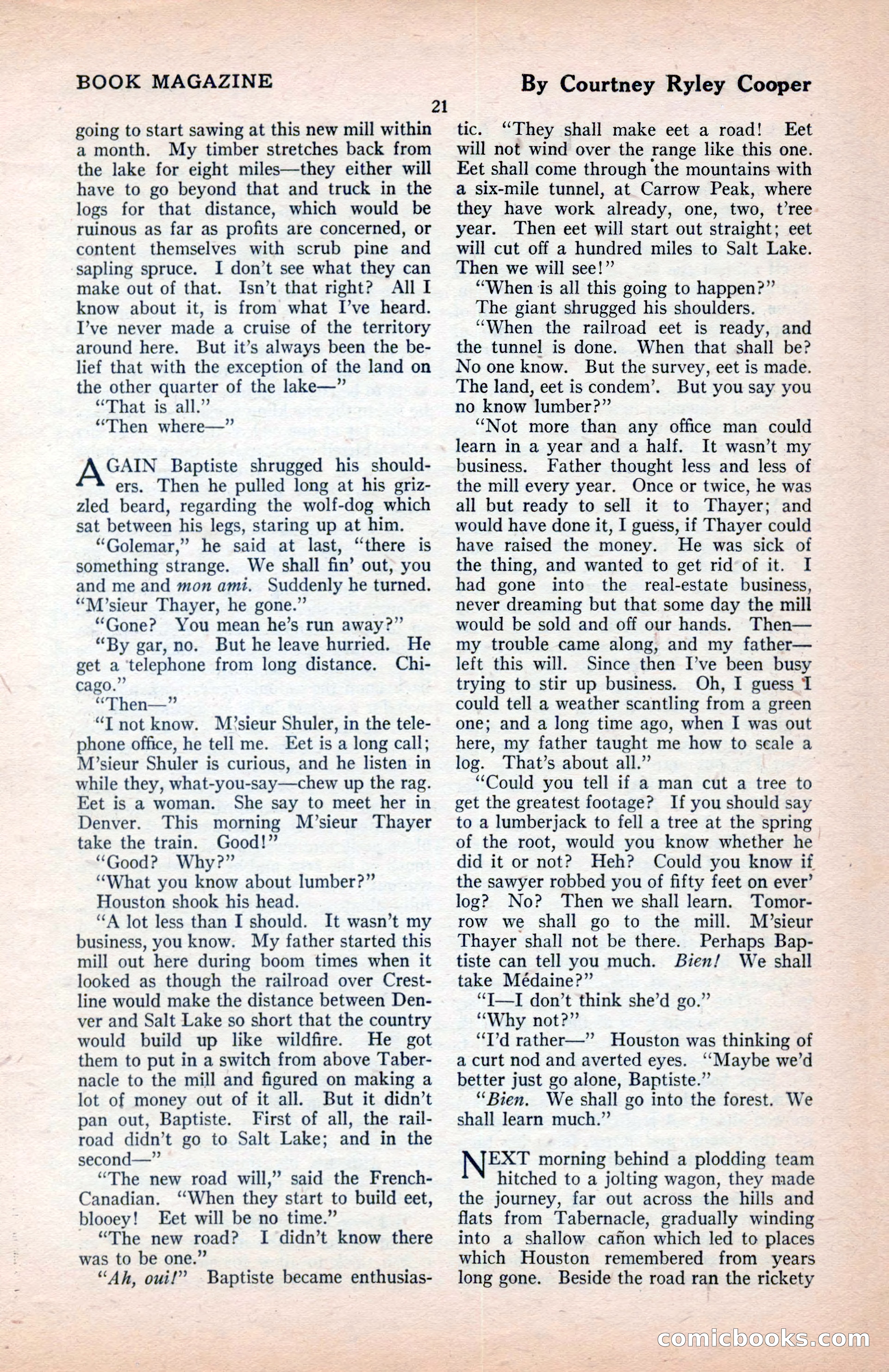 The Blue Book Magazine, January 1922 — page 27 of 208