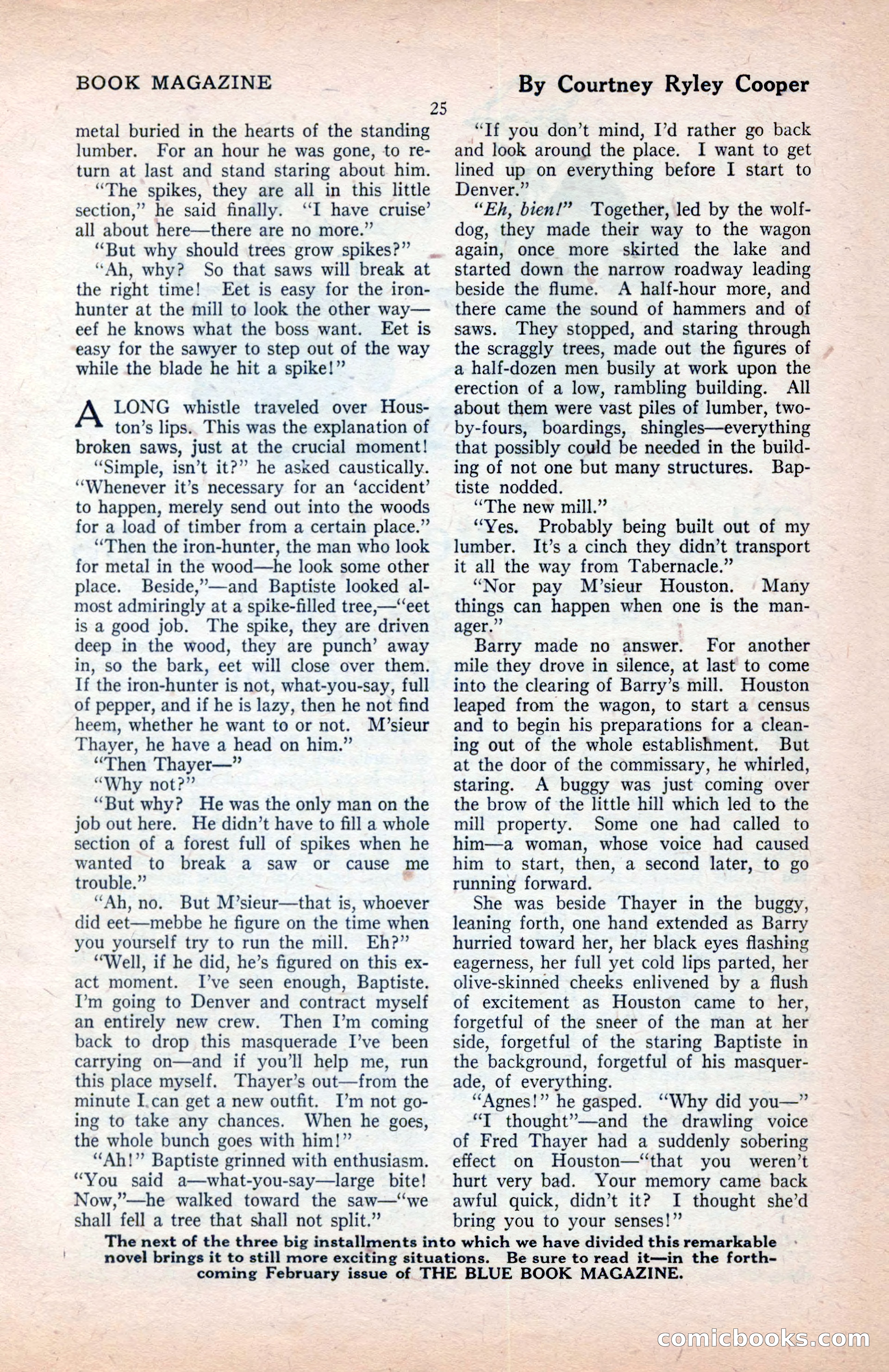 The Blue Book Magazine, January 1922 — page 31 of 208