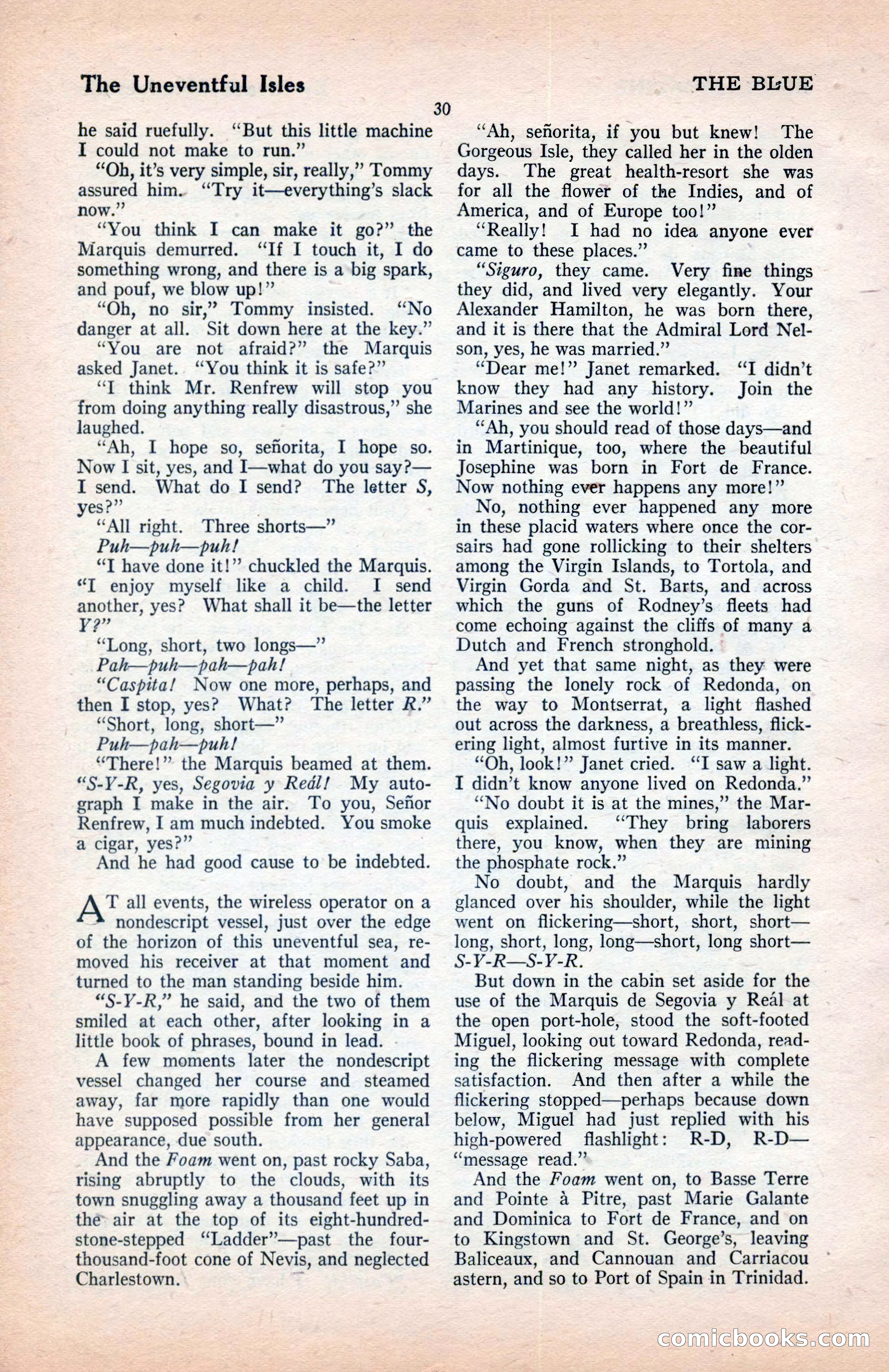 The Blue Book Magazine, January 1922 — page 36 of 208