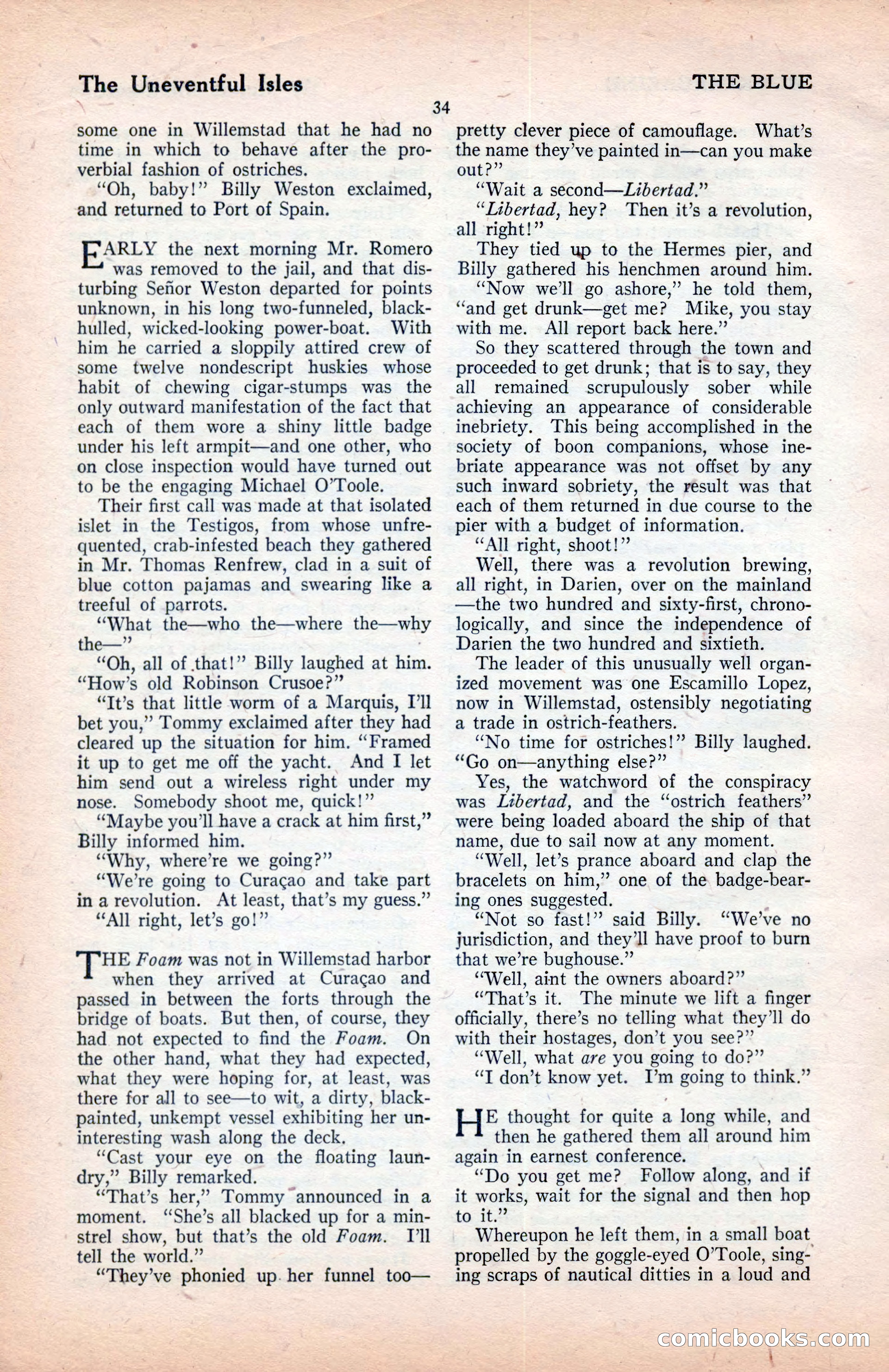 The Blue Book Magazine, January 1922 — page 40 of 208