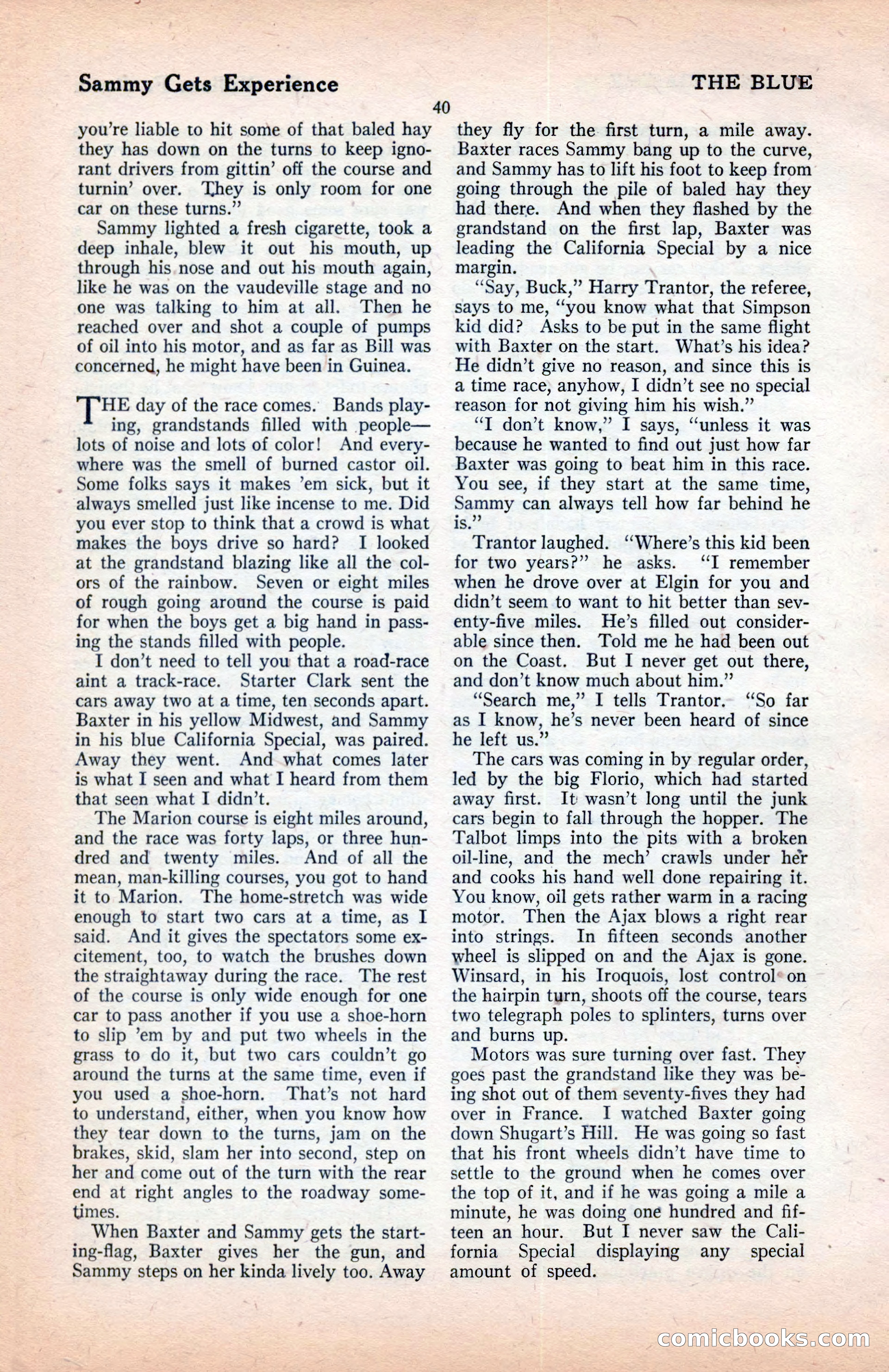 The Blue Book Magazine, January 1922 — page 46 of 208