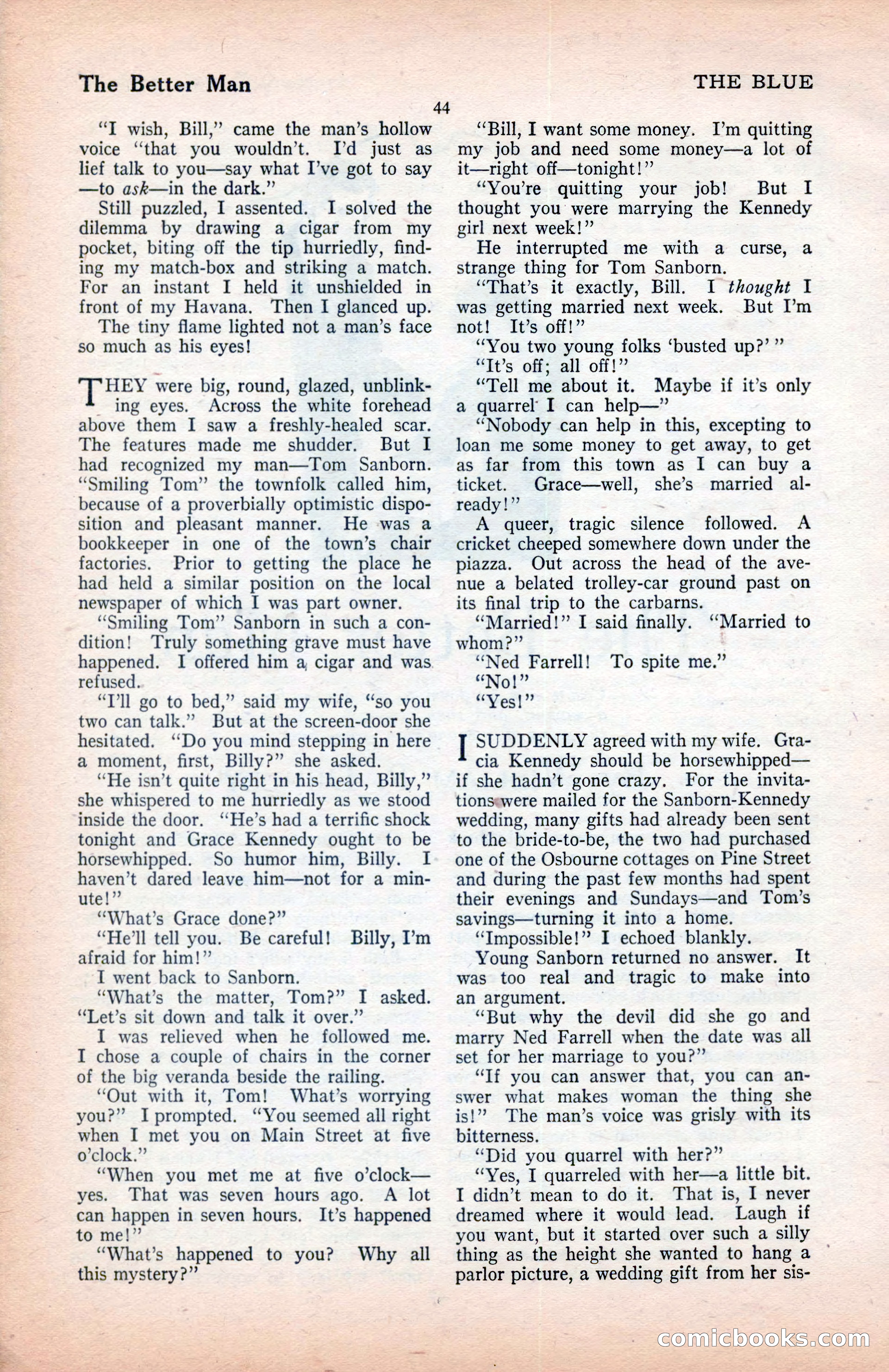 The Blue Book Magazine, January 1922 — page 50 of 208