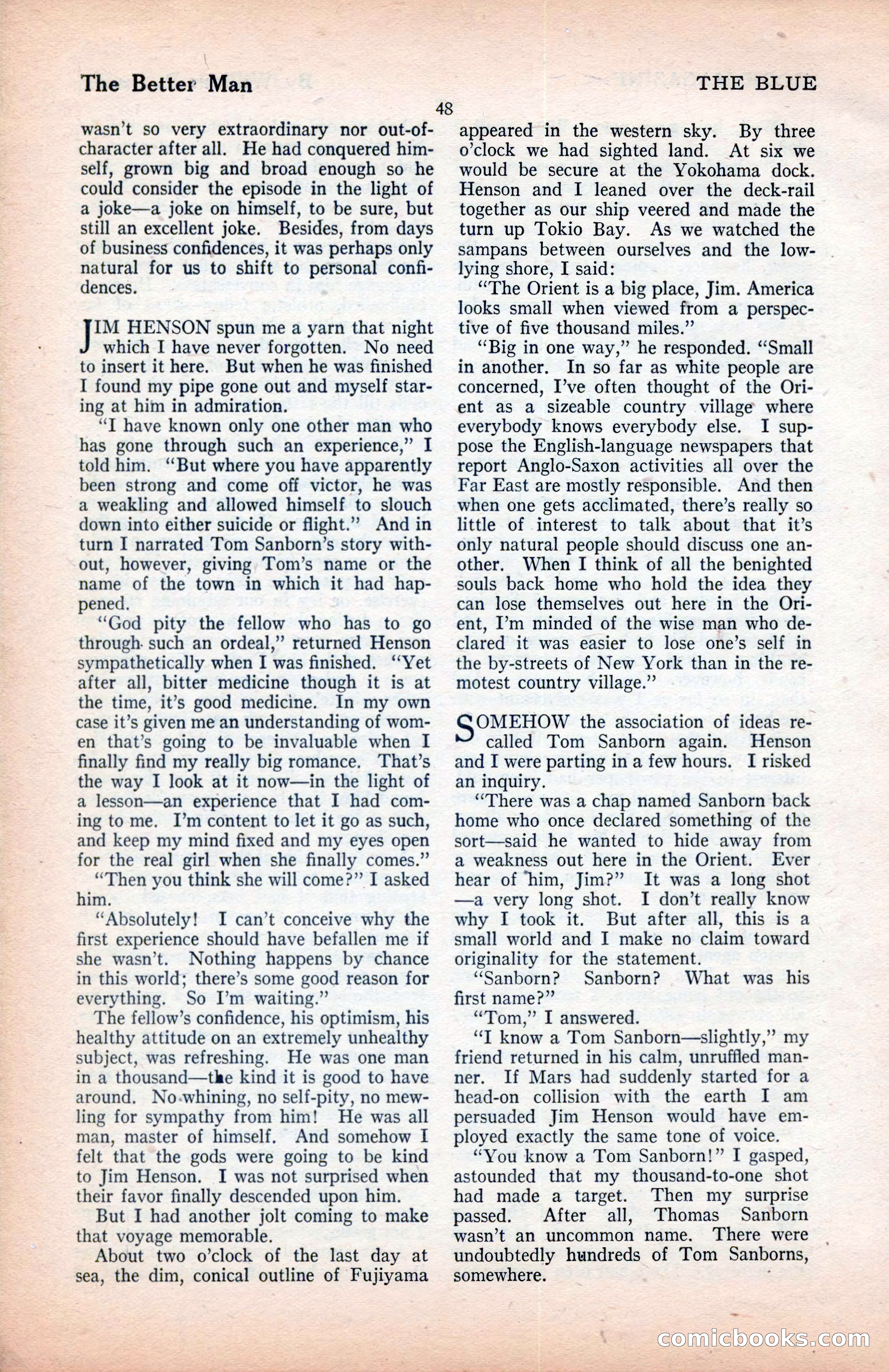 The Blue Book Magazine, January 1922 — page 54 of 208