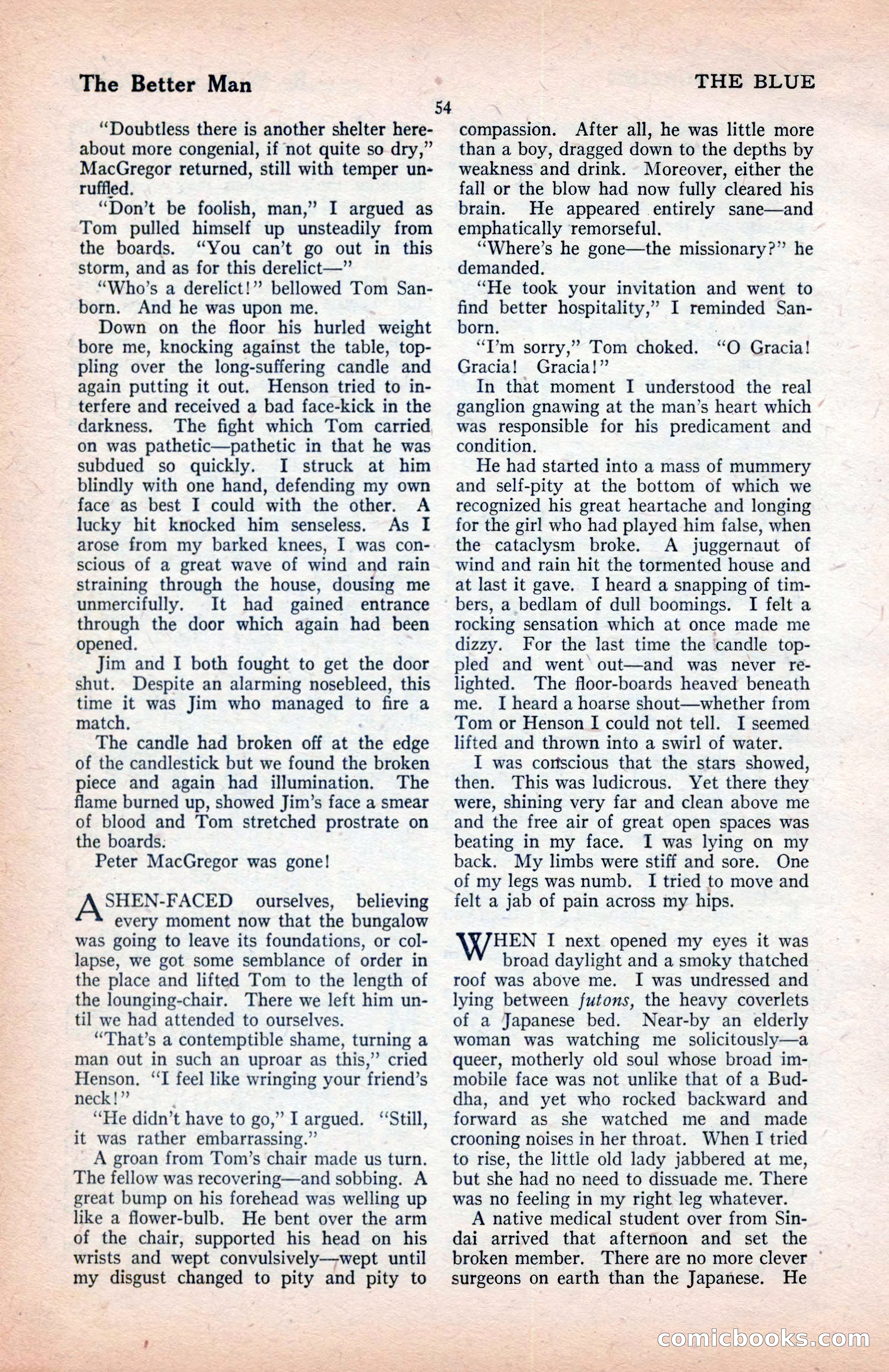 The Blue Book Magazine, January 1922 — page 60 of 208