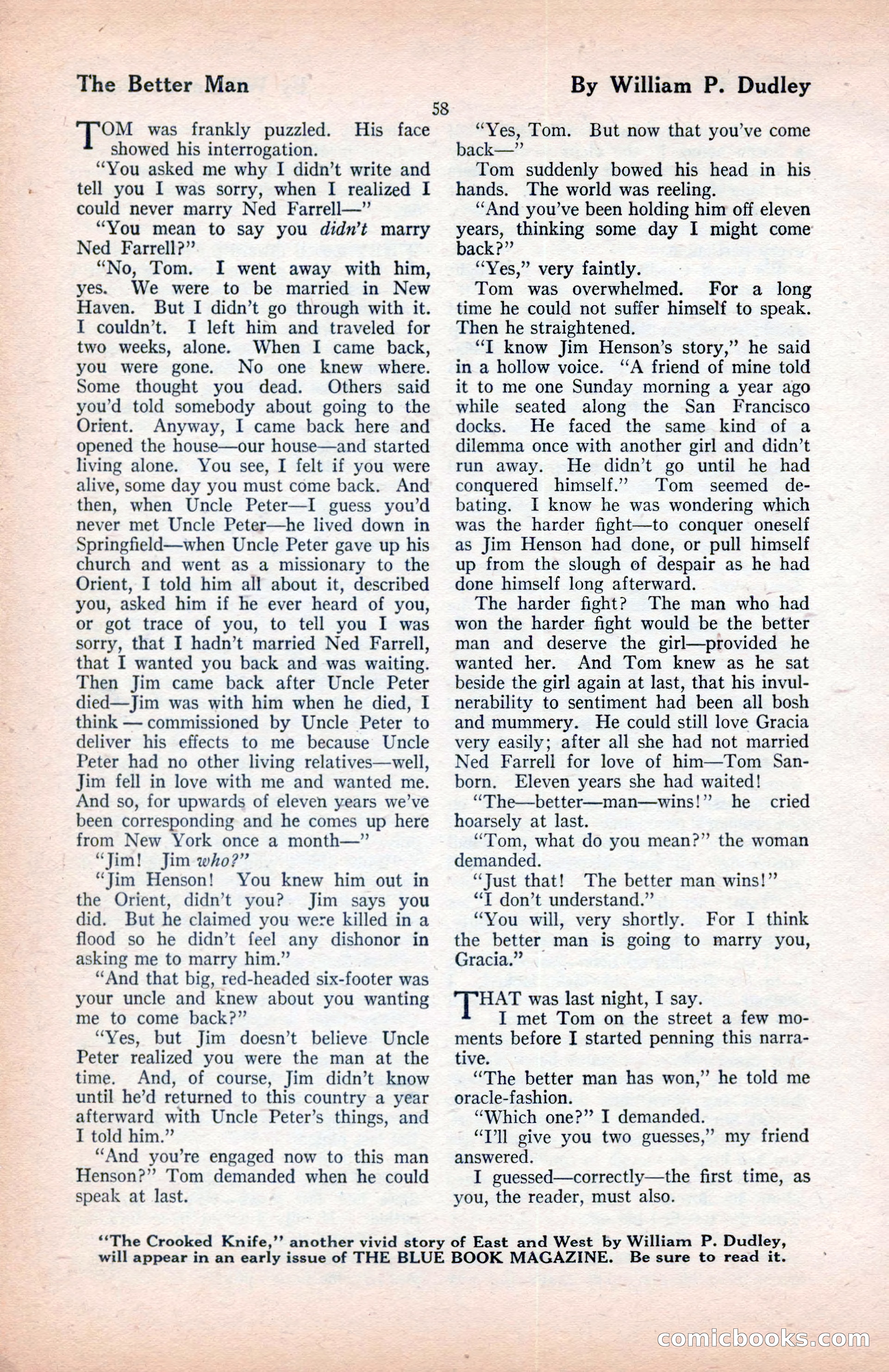 The Blue Book Magazine, January 1922 — page 64 of 208