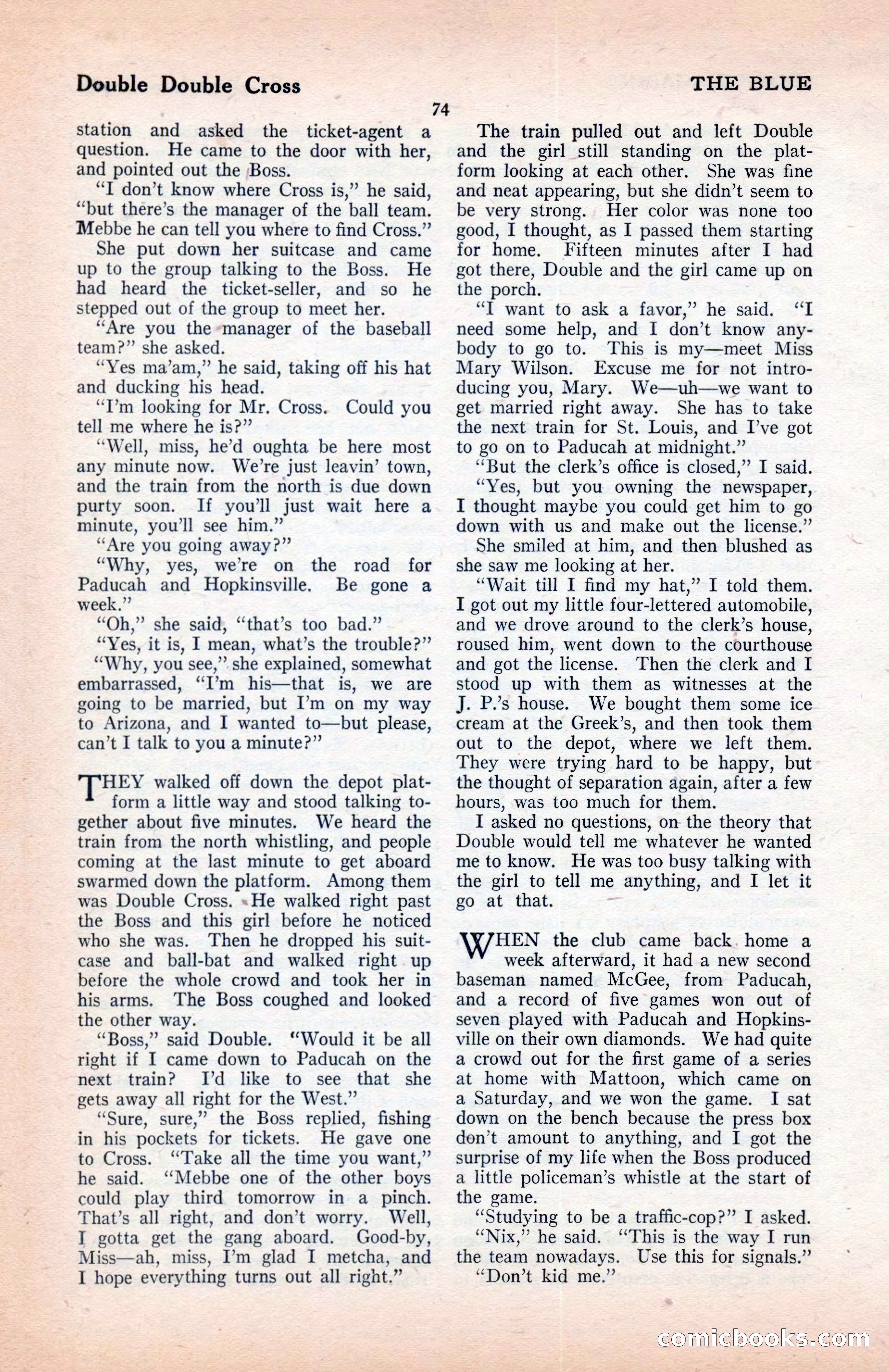 The Blue Book Magazine, January 1922 — page 80 of 208
