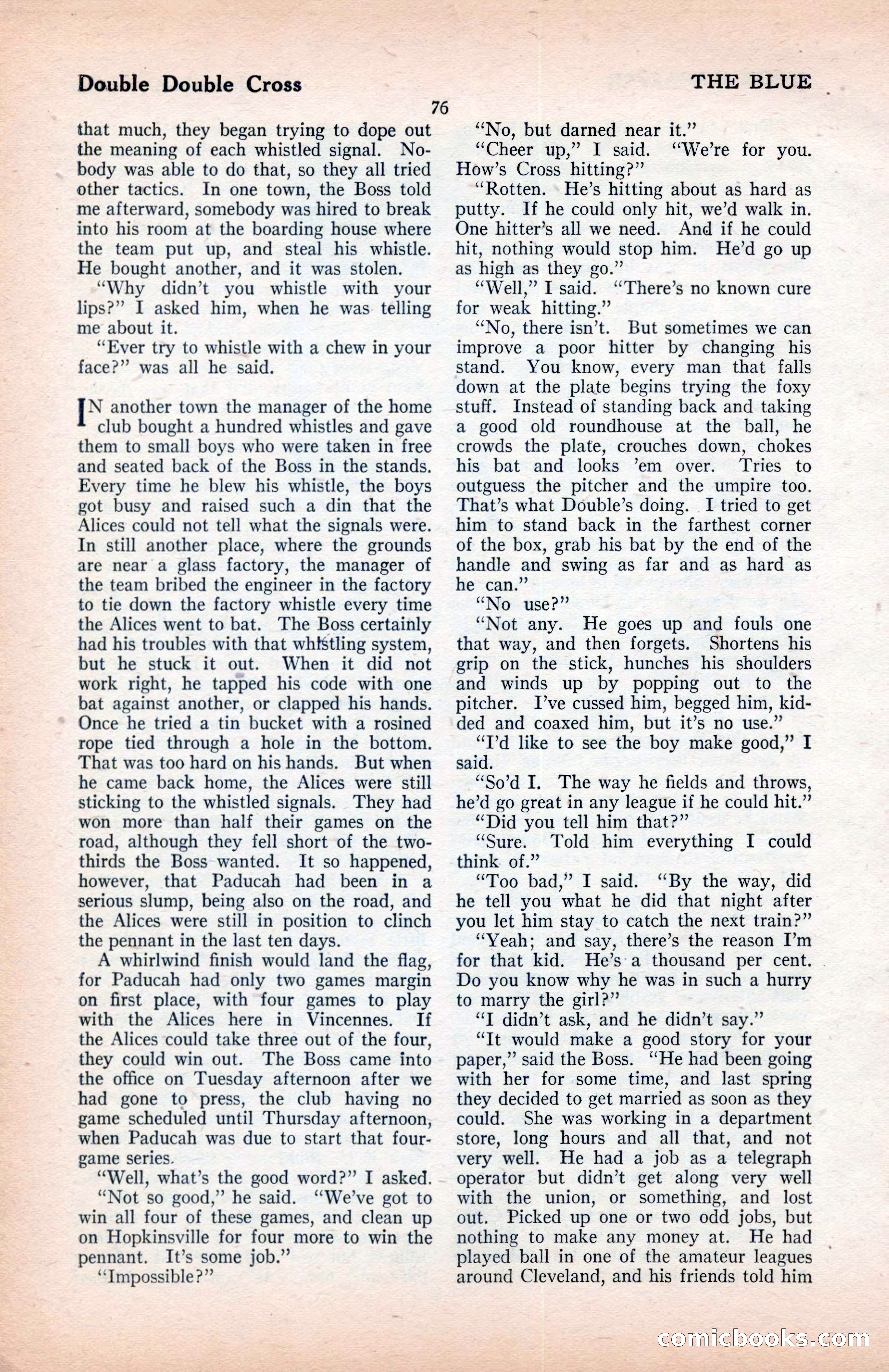 The Blue Book Magazine, January 1922 — page 82 of 208