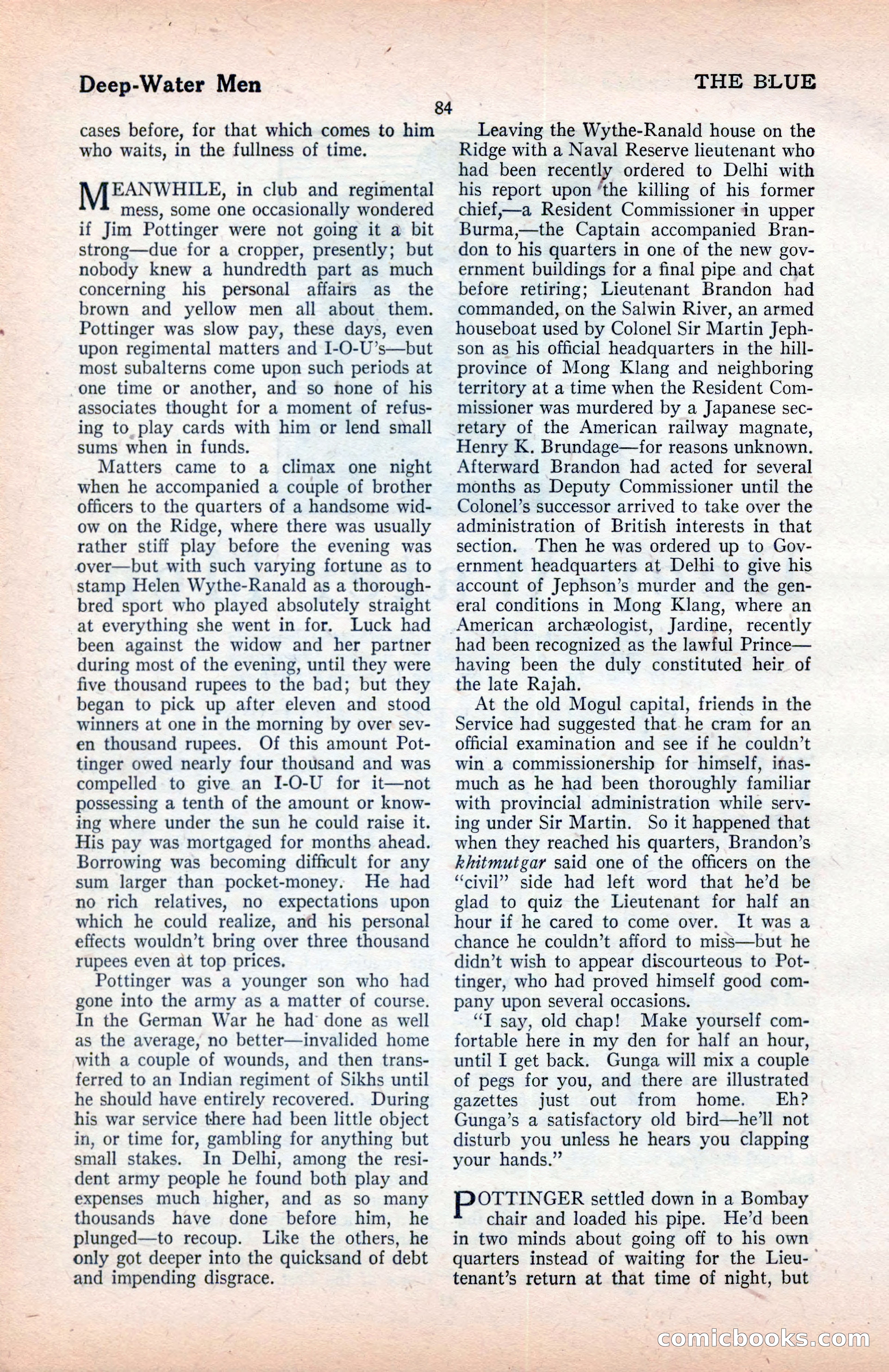 The Blue Book Magazine, January 1922 — page 90 of 208