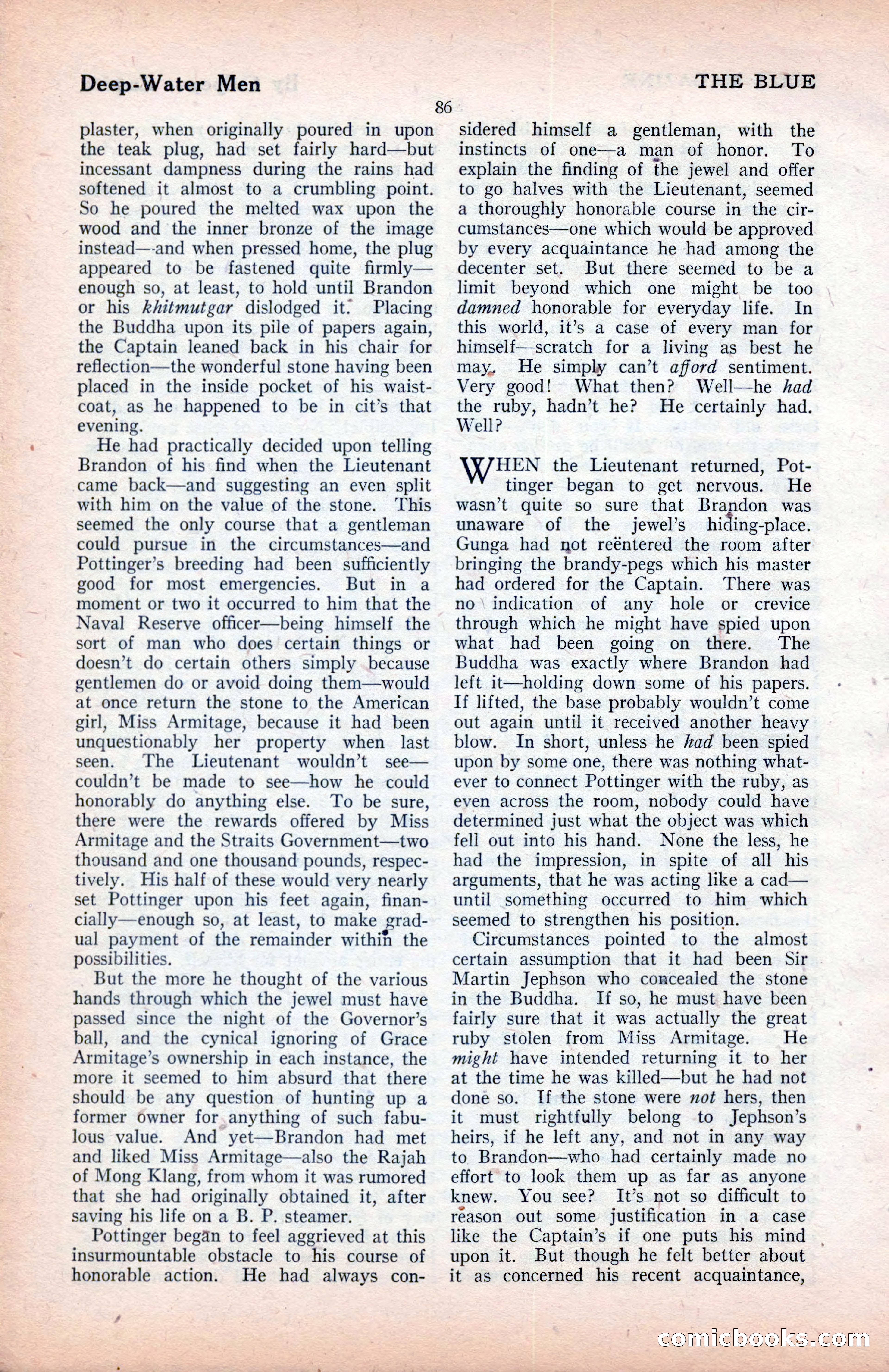 The Blue Book Magazine, January 1922 — page 92 of 208