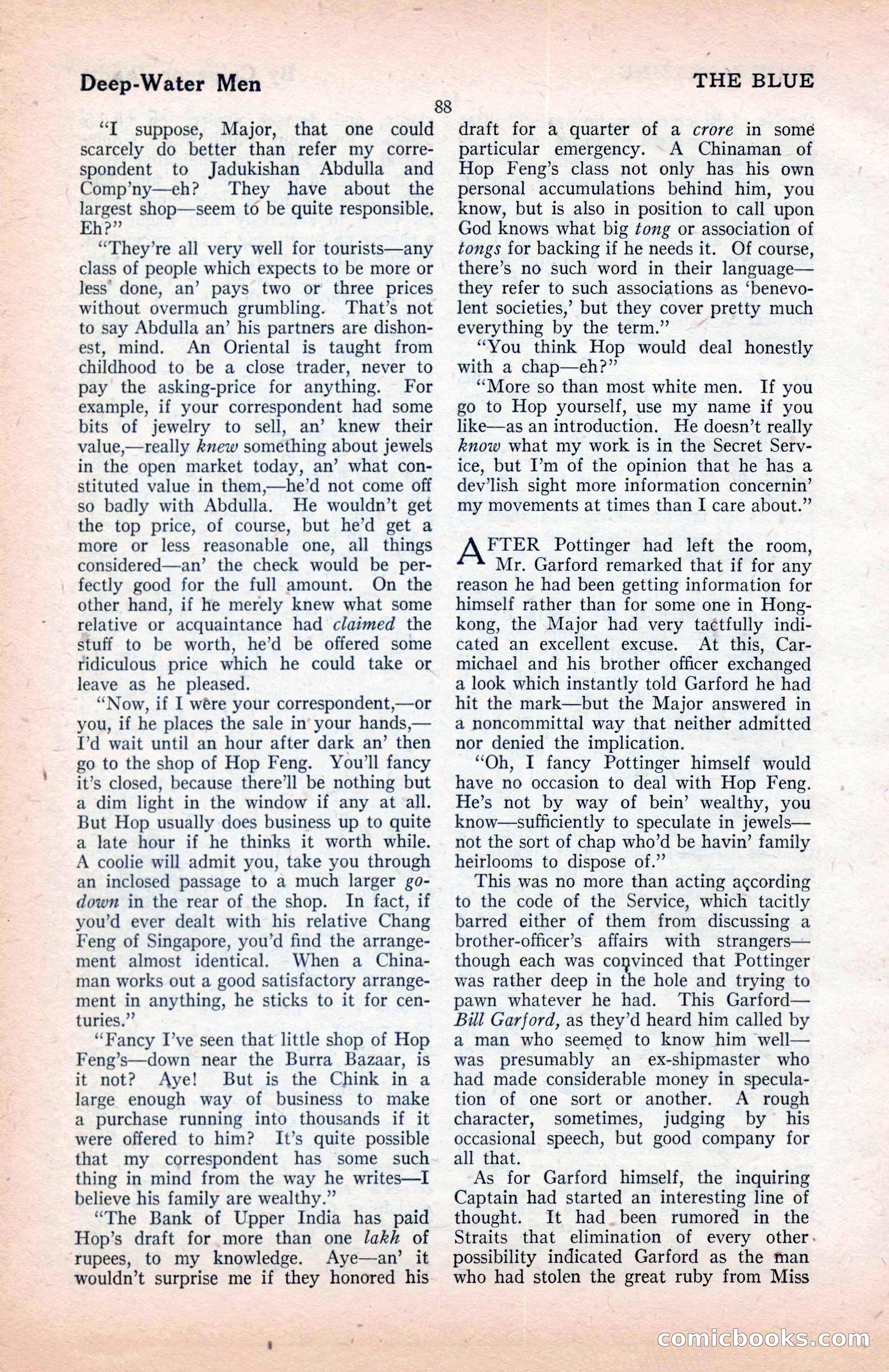 The Blue Book Magazine, January 1922 — page 94 of 208