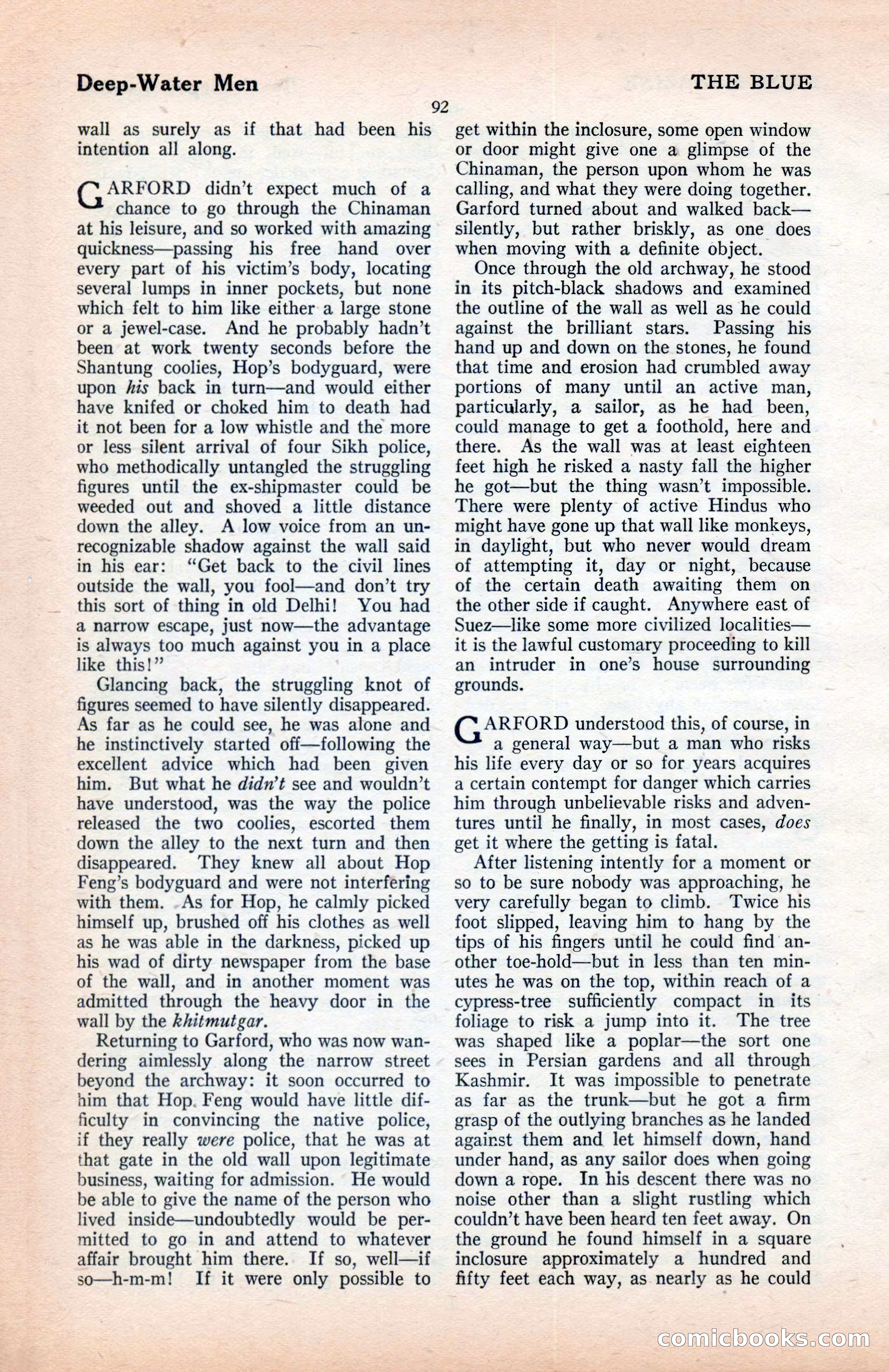 The Blue Book Magazine, January 1922 — page 98 of 208