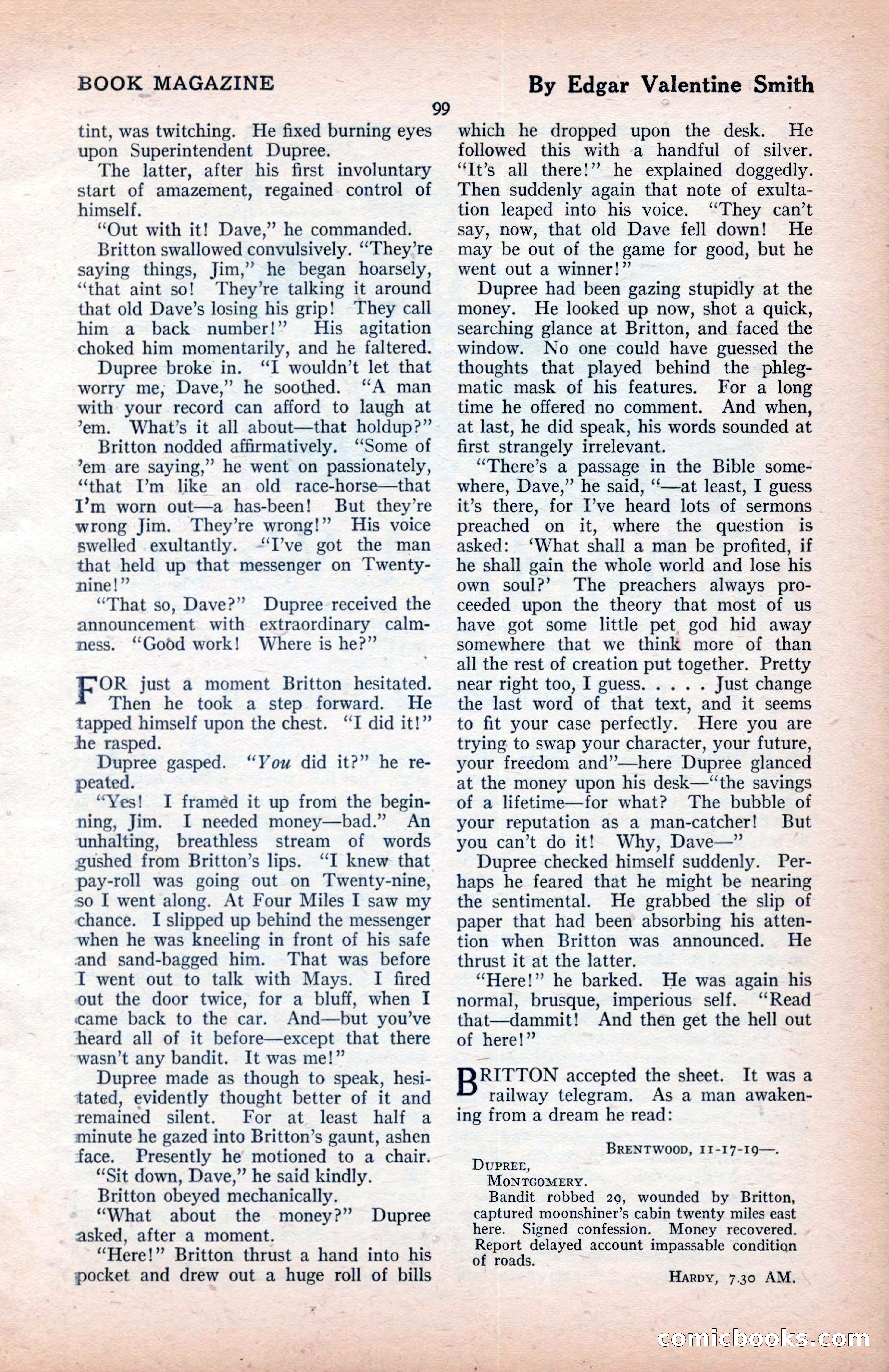 The Blue Book Magazine, January 1922 — page 105 of 208