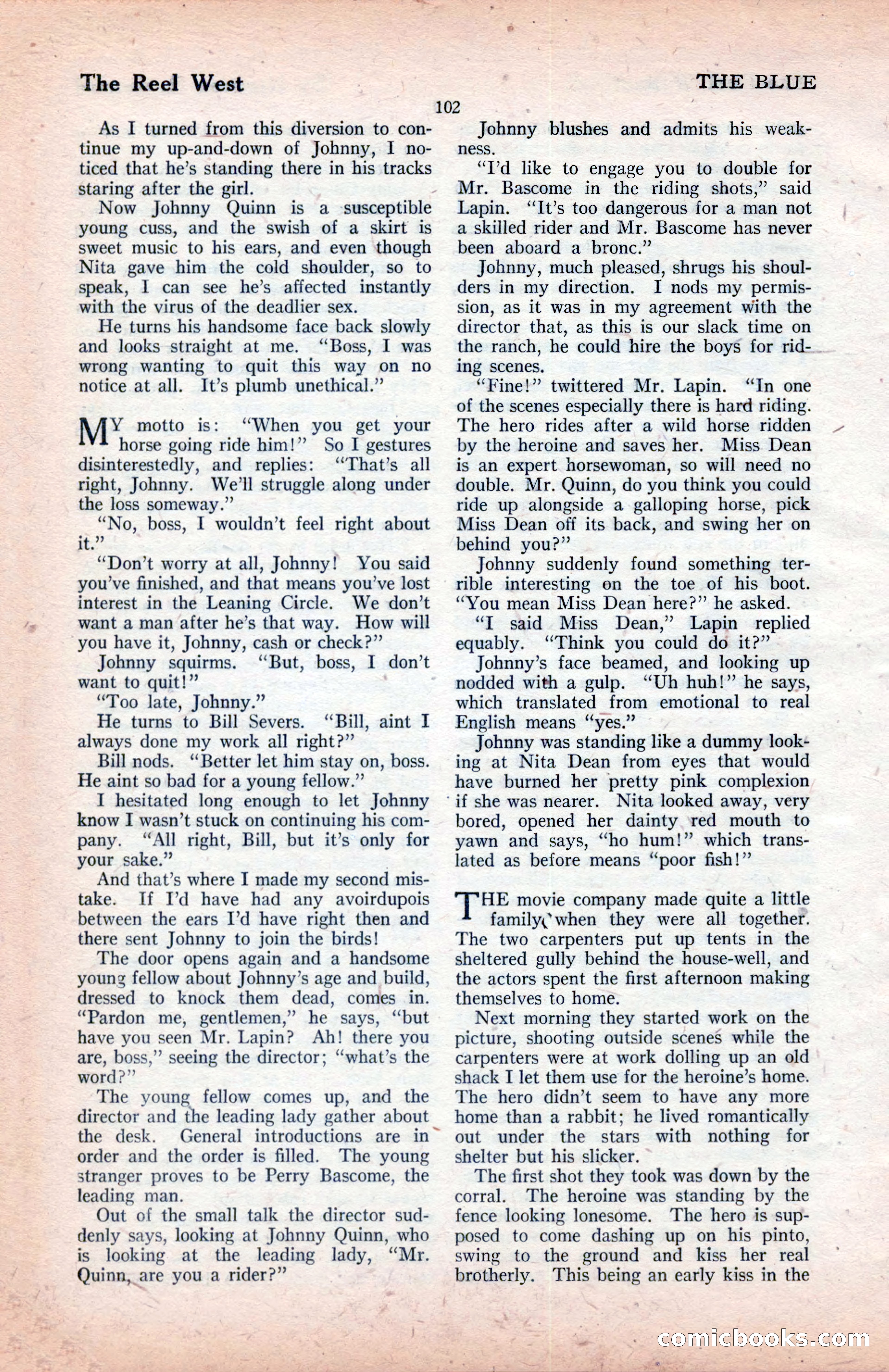 The Blue Book Magazine, January 1922 — page 108 of 208