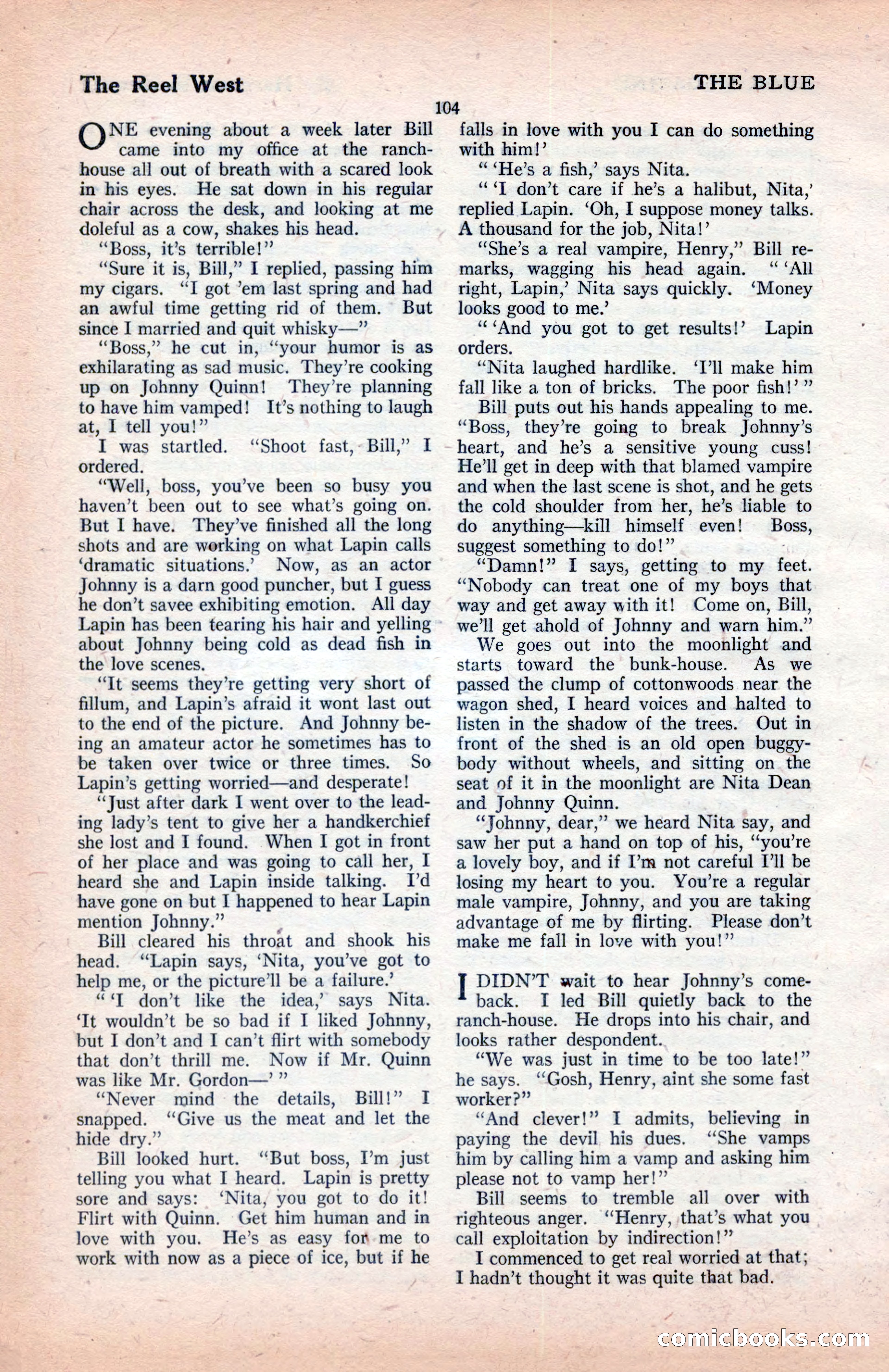The Blue Book Magazine, January 1922 — page 110 of 208