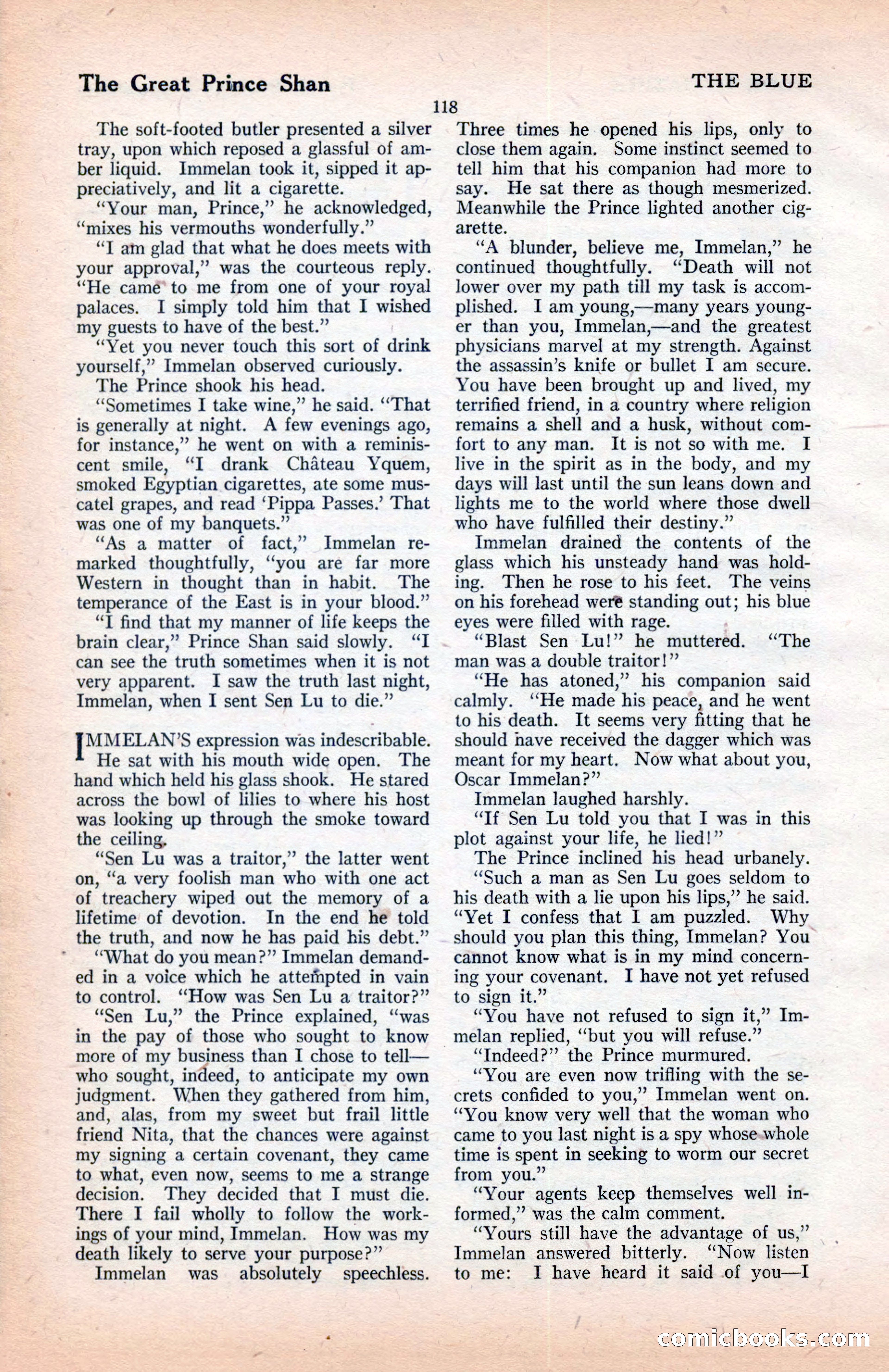 The Blue Book Magazine, January 1922 — page 124 of 208
