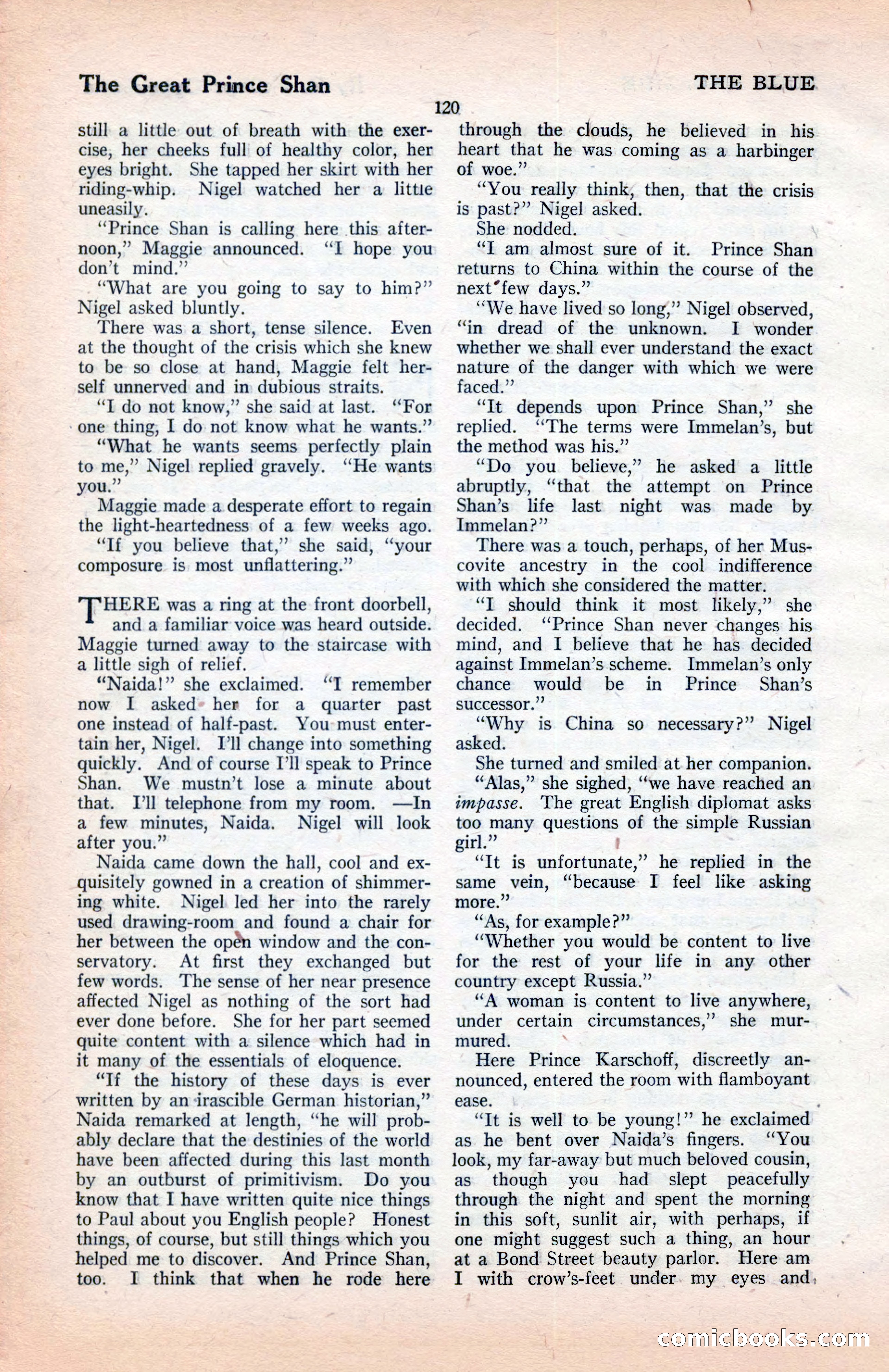 The Blue Book Magazine, January 1922 — page 126 of 208