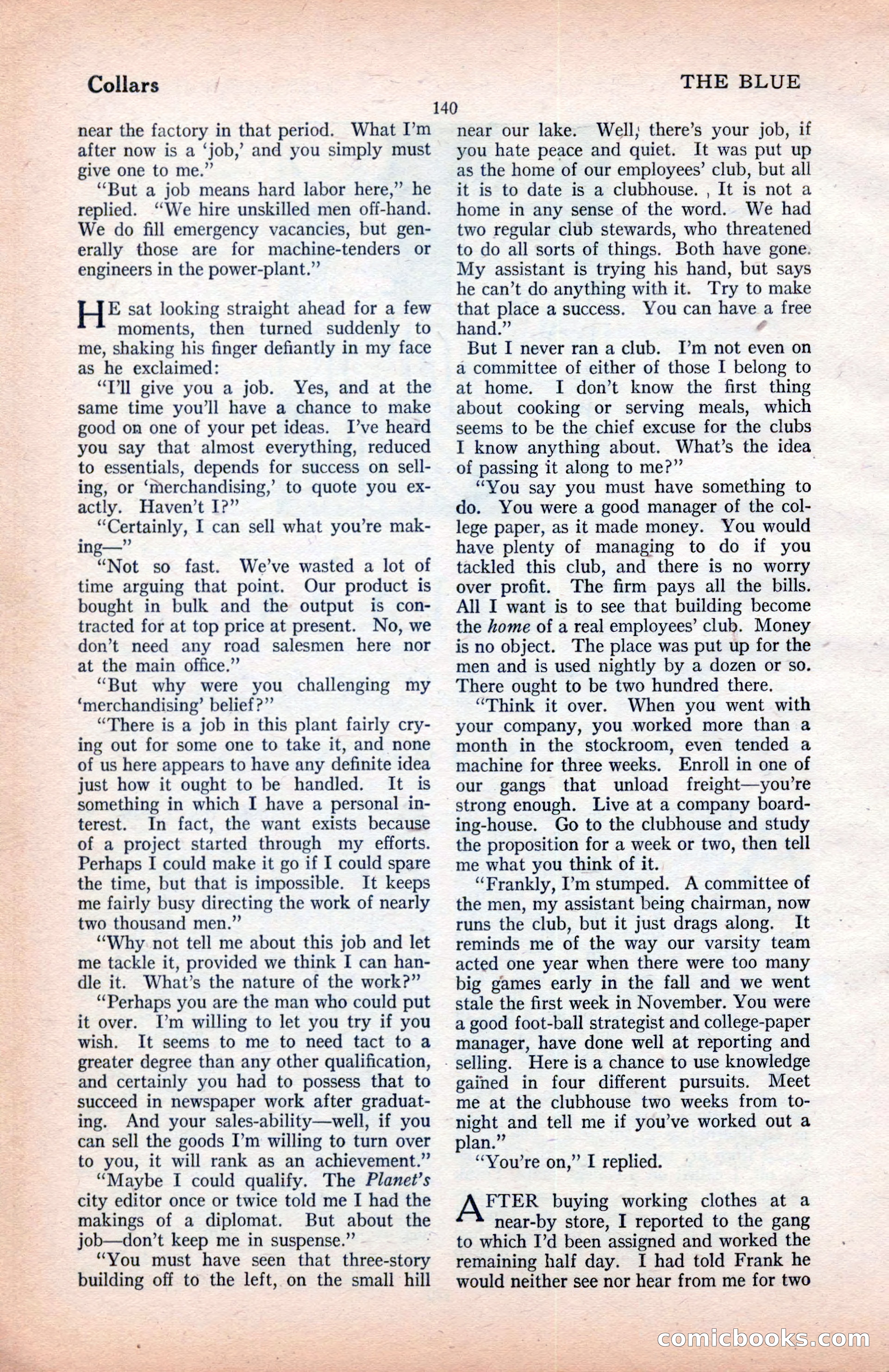 The Blue Book Magazine, January 1922 — page 146 of 208