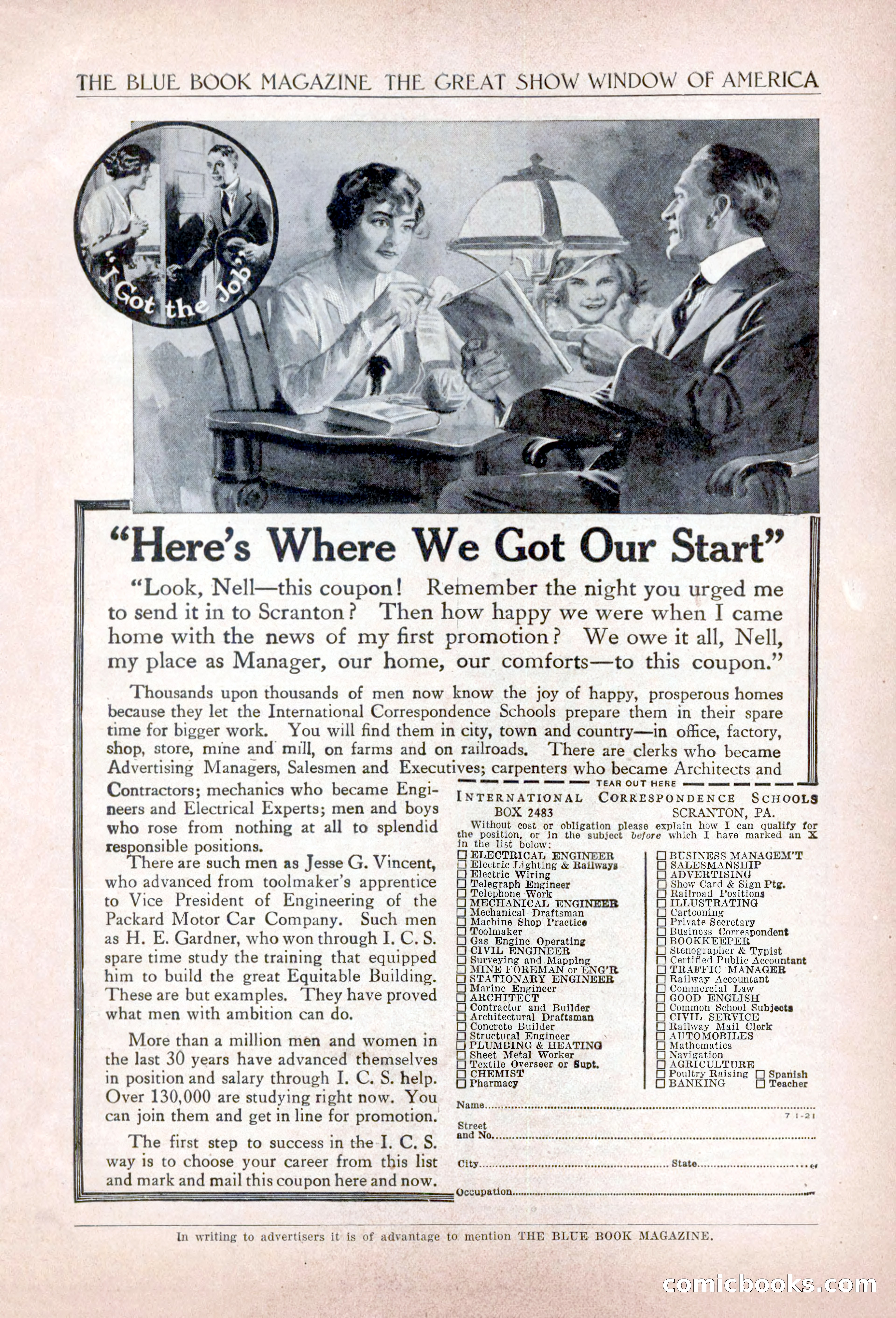 The Blue Book Magazine, January 1922 — page 199 of 208