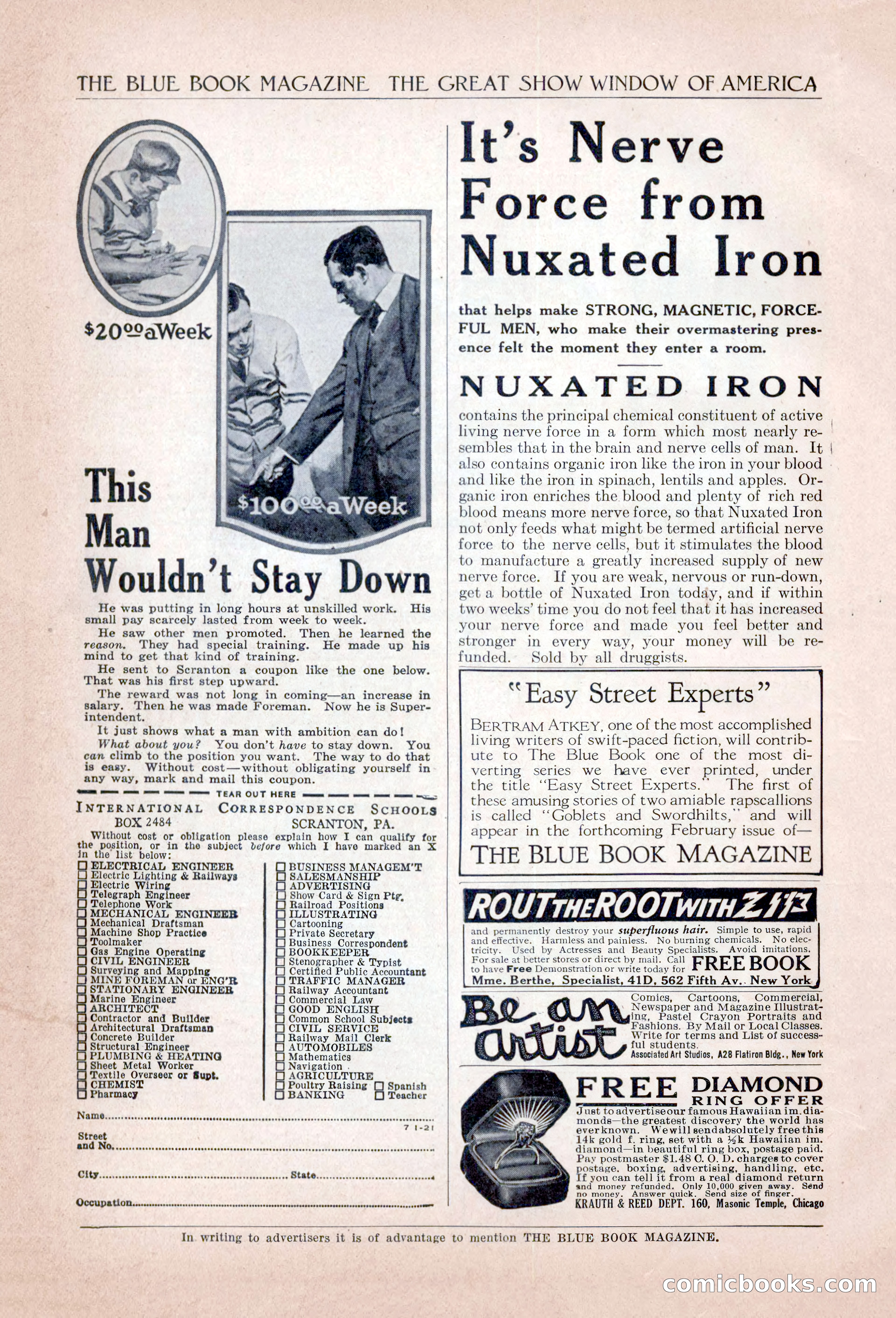 The Blue Book Magazine, January 1922 — page 202 of 208