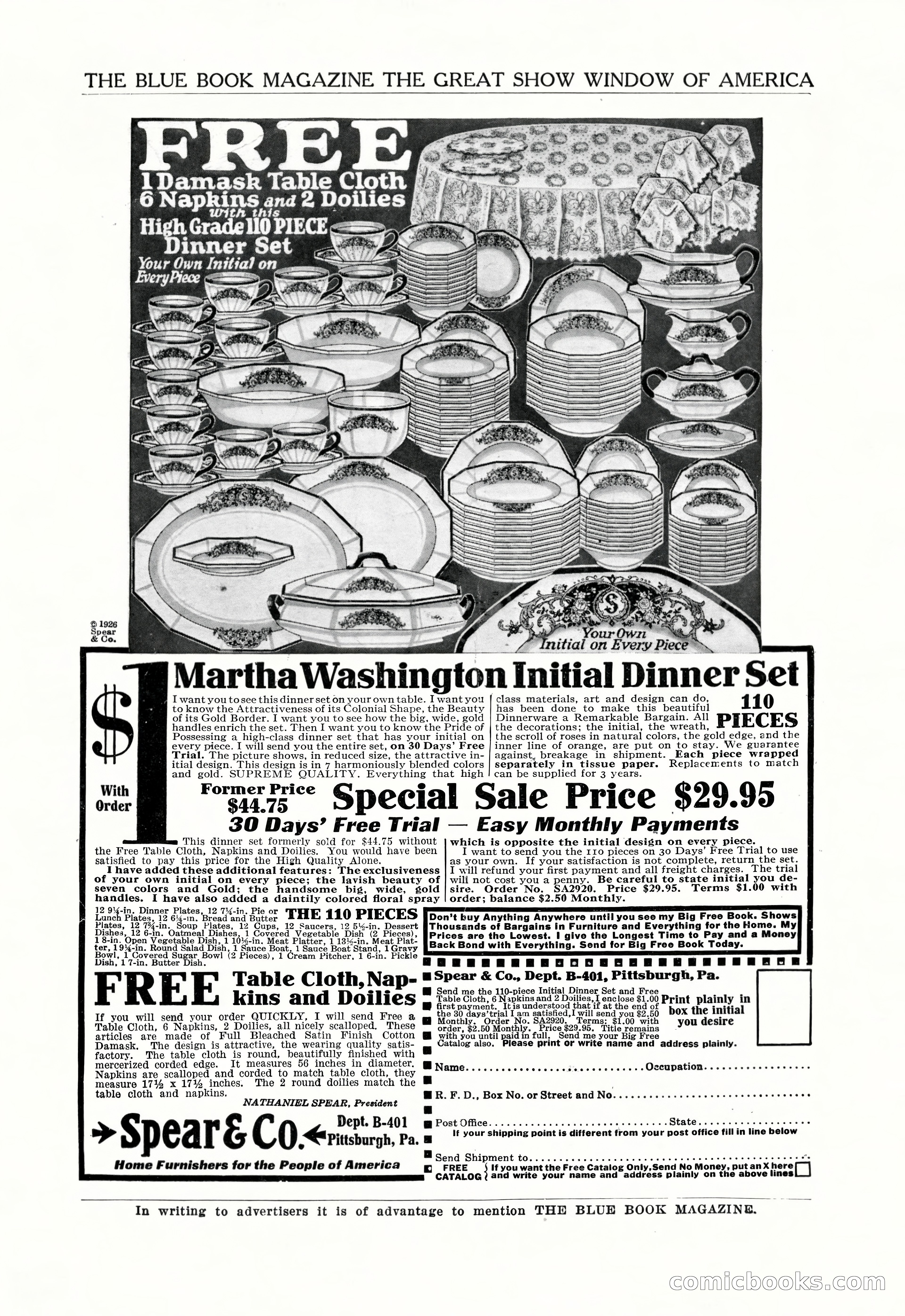 The Blue Book Magazine, April 1926 — page 2 of 208