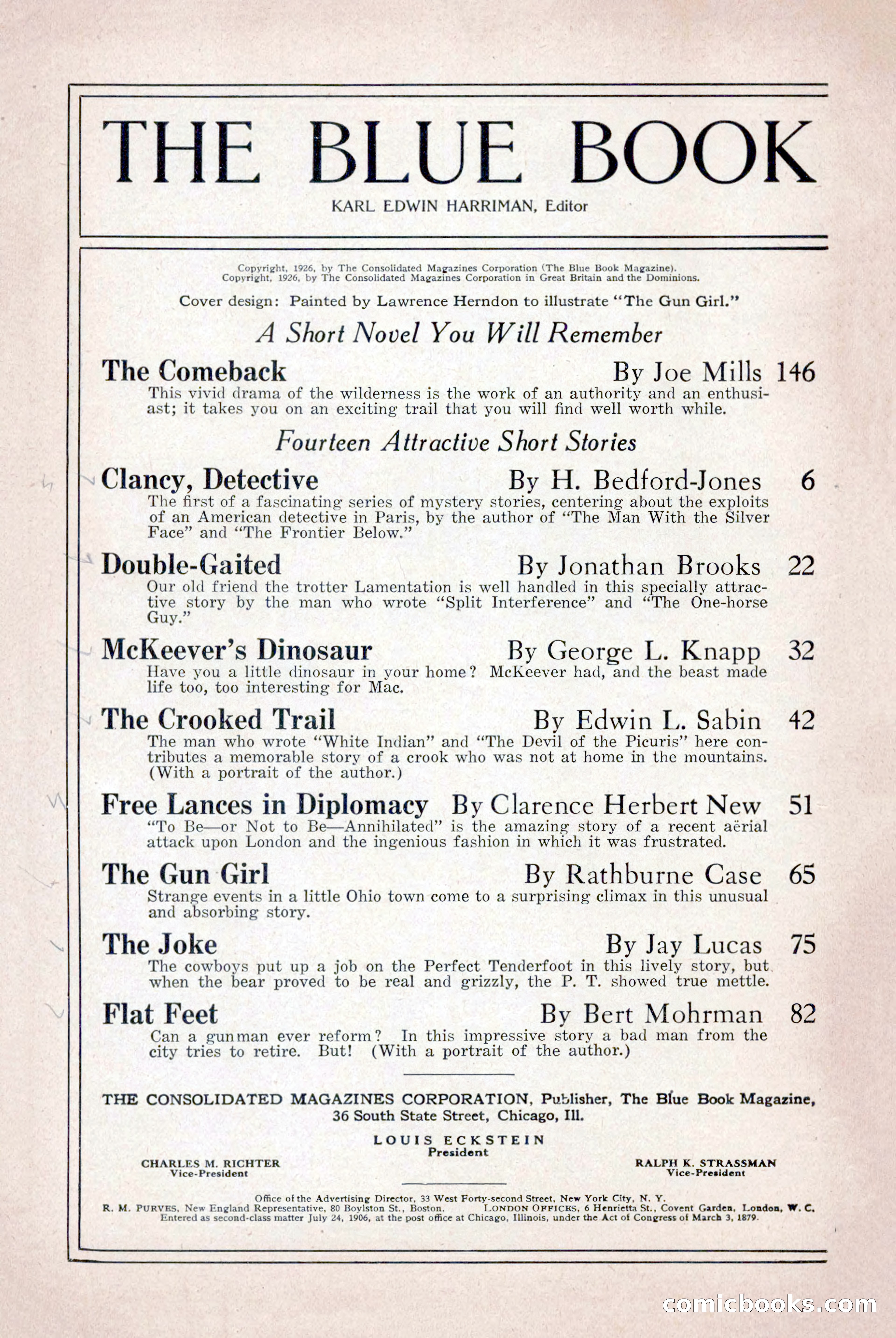 The Blue Book Magazine, April 1926 — page 4 of 208