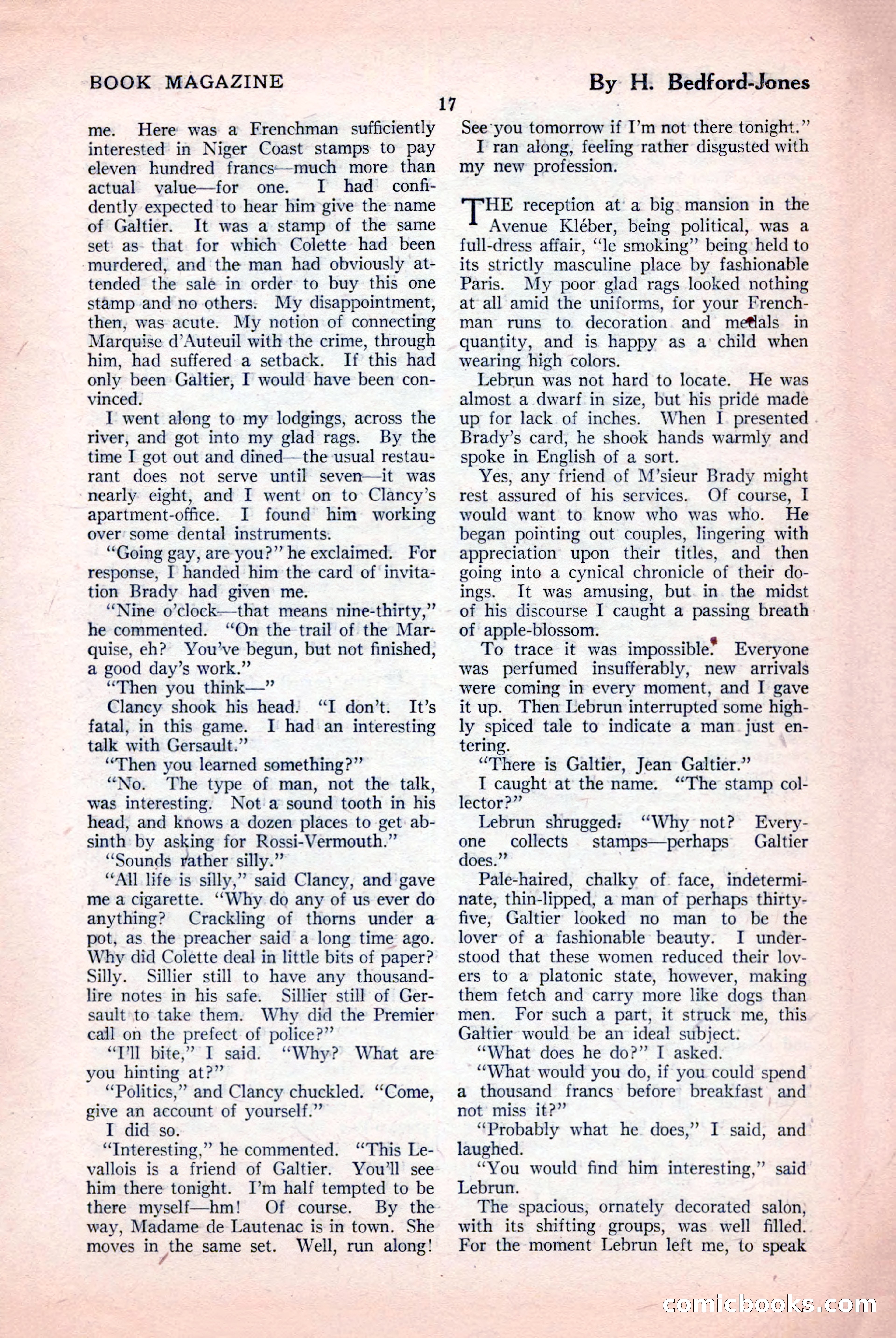 The Blue Book Magazine, April 1926 — page 19 of 208