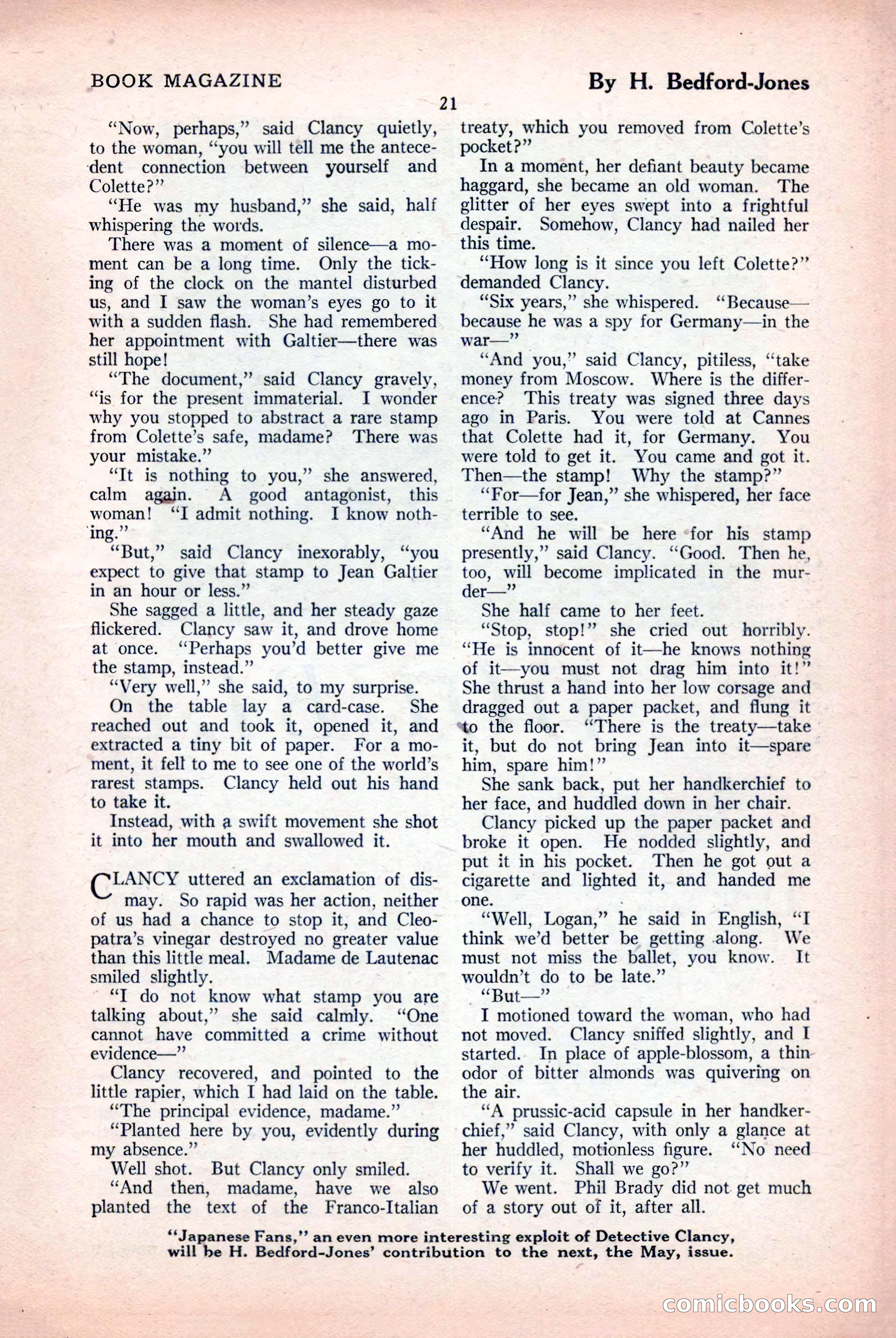 The Blue Book Magazine, April 1926 — page 23 of 208