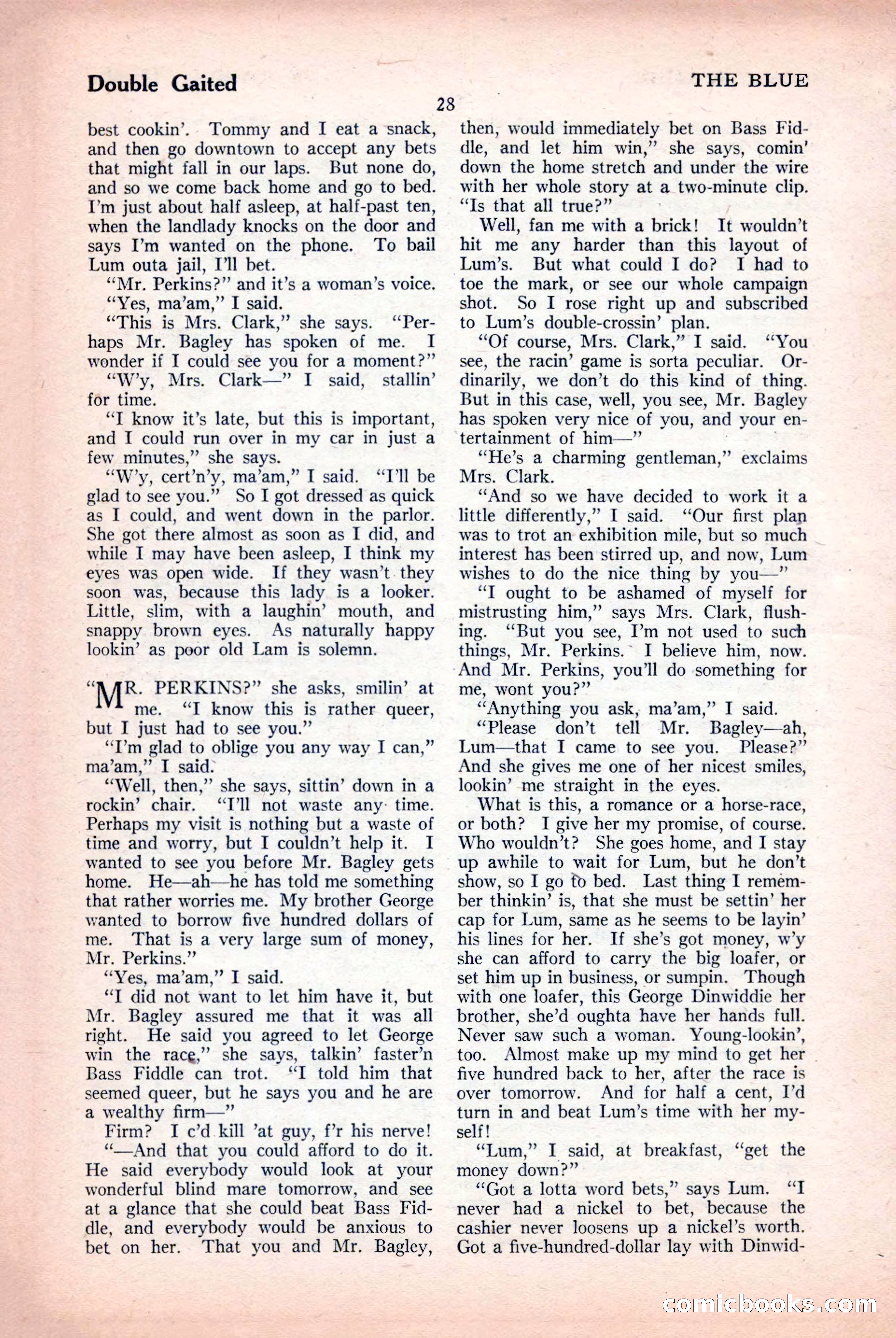 The Blue Book Magazine, April 1926 — page 30 of 208
