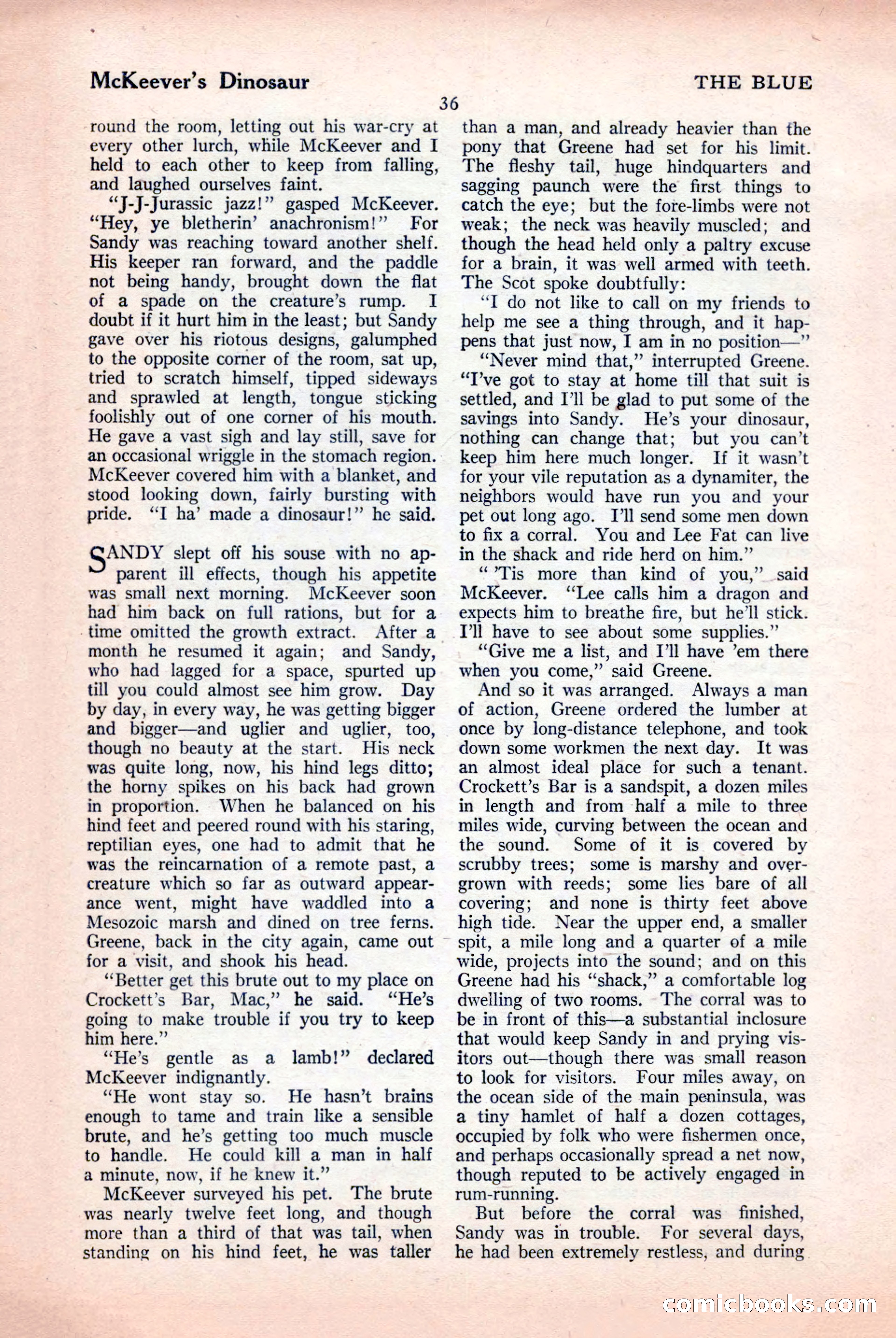 The Blue Book Magazine, April 1926 — page 38 of 208