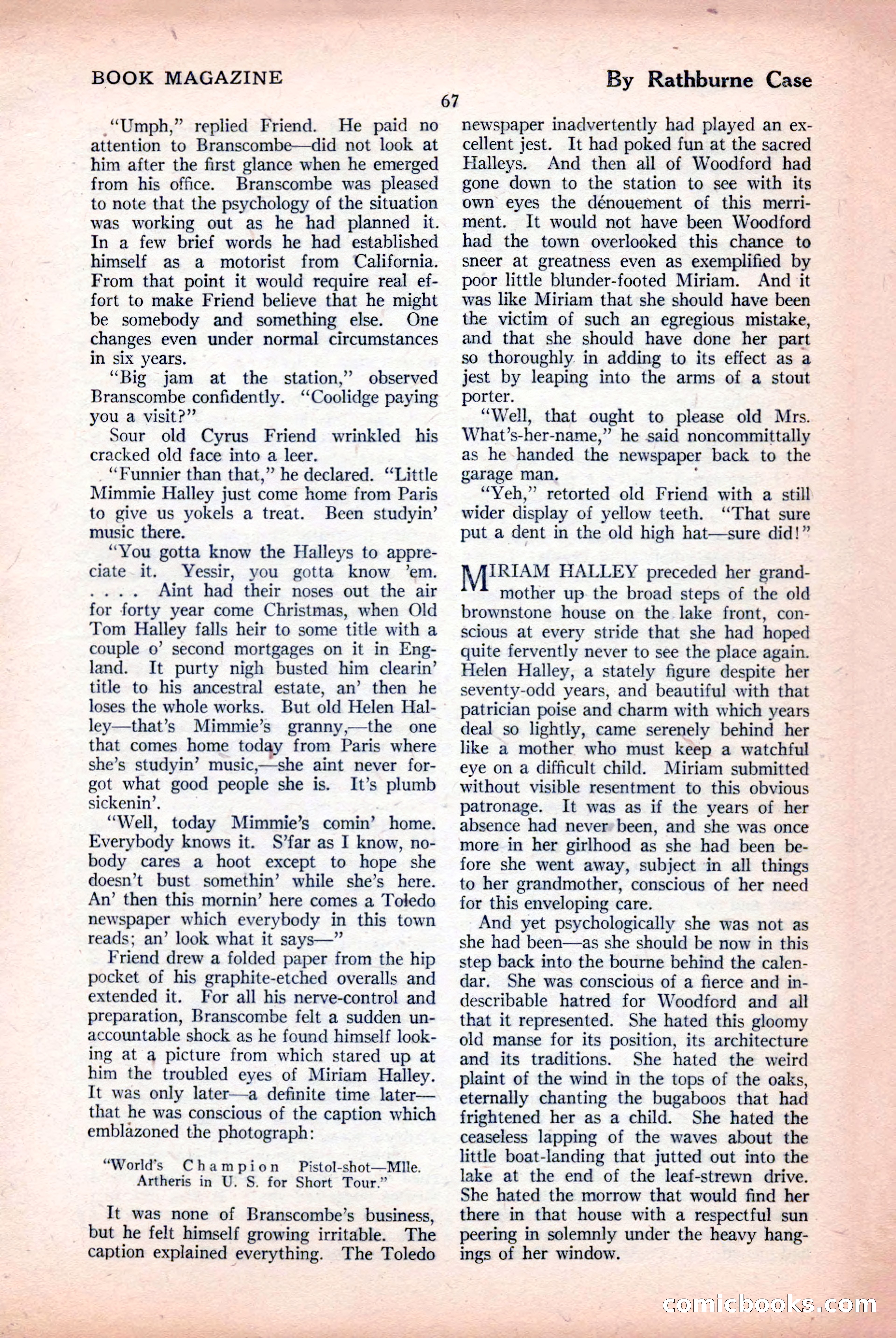 The Blue Book Magazine, April 1926 — page 69 of 208