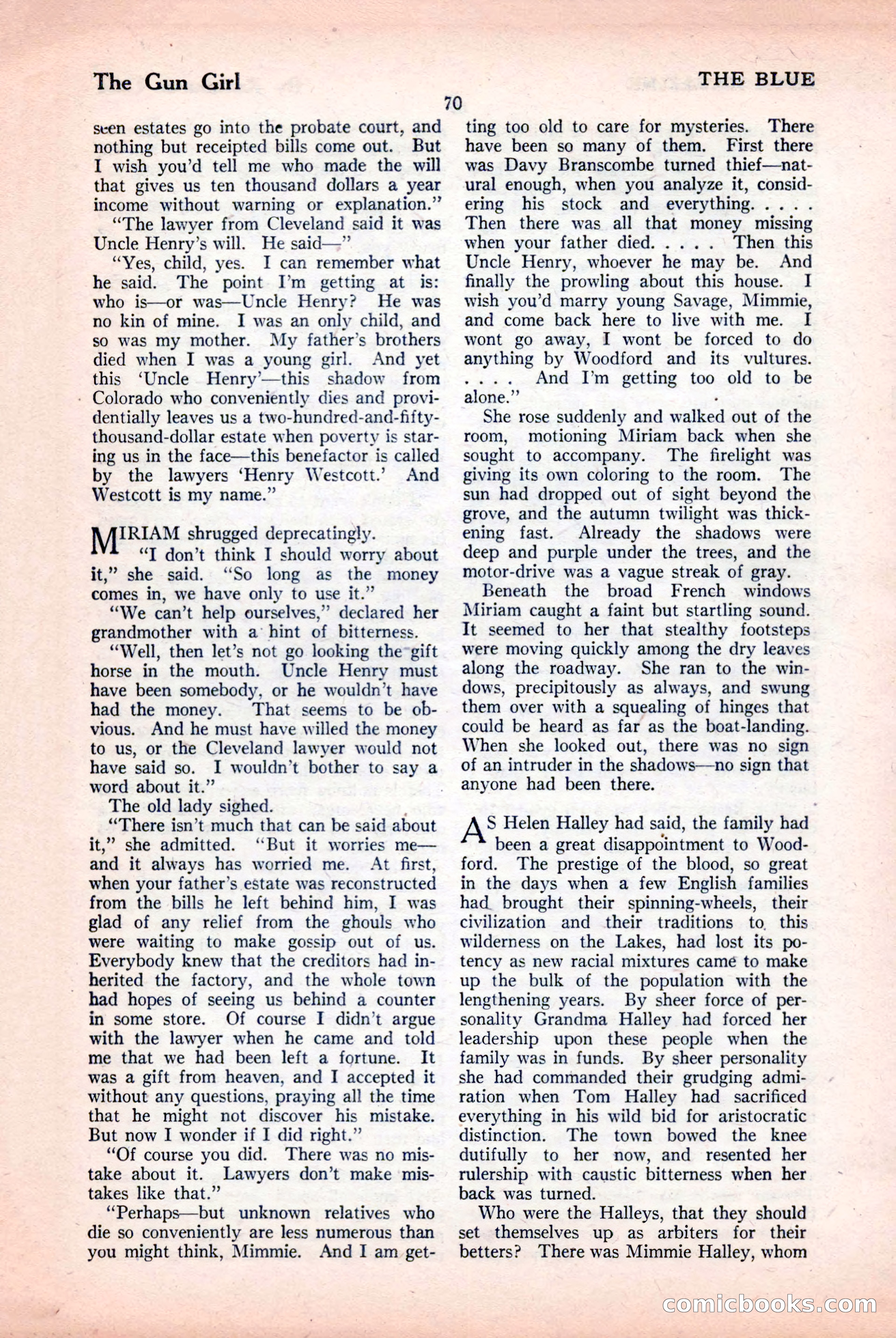 The Blue Book Magazine, April 1926 — page 72 of 208